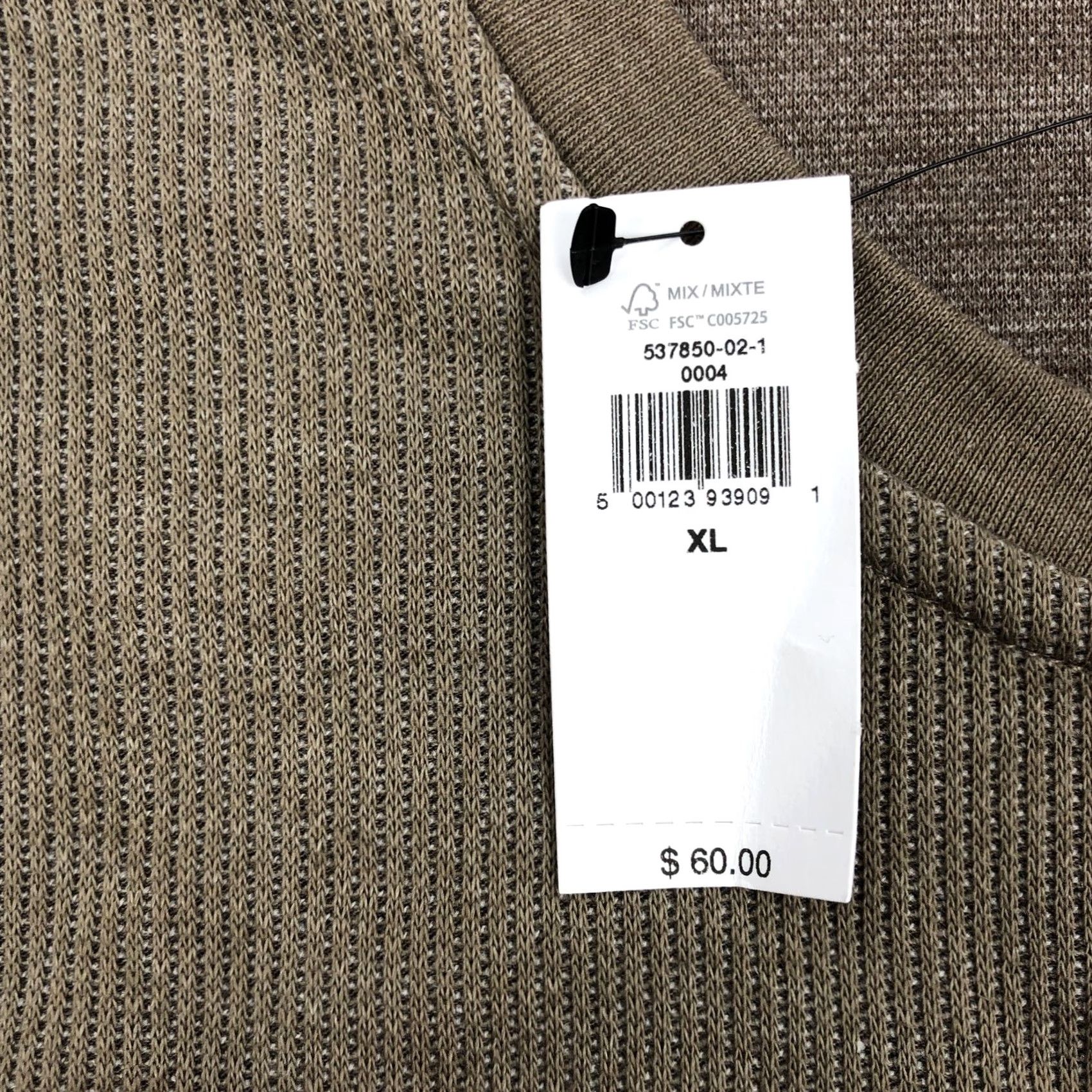 Banana Republic VINTAGE Banana Republic Men's Brown Waffle Knit Henley Long Sleeve T-Shirt XL NWT Size US XL / EU 56 / 4 - 4 Thumbnail