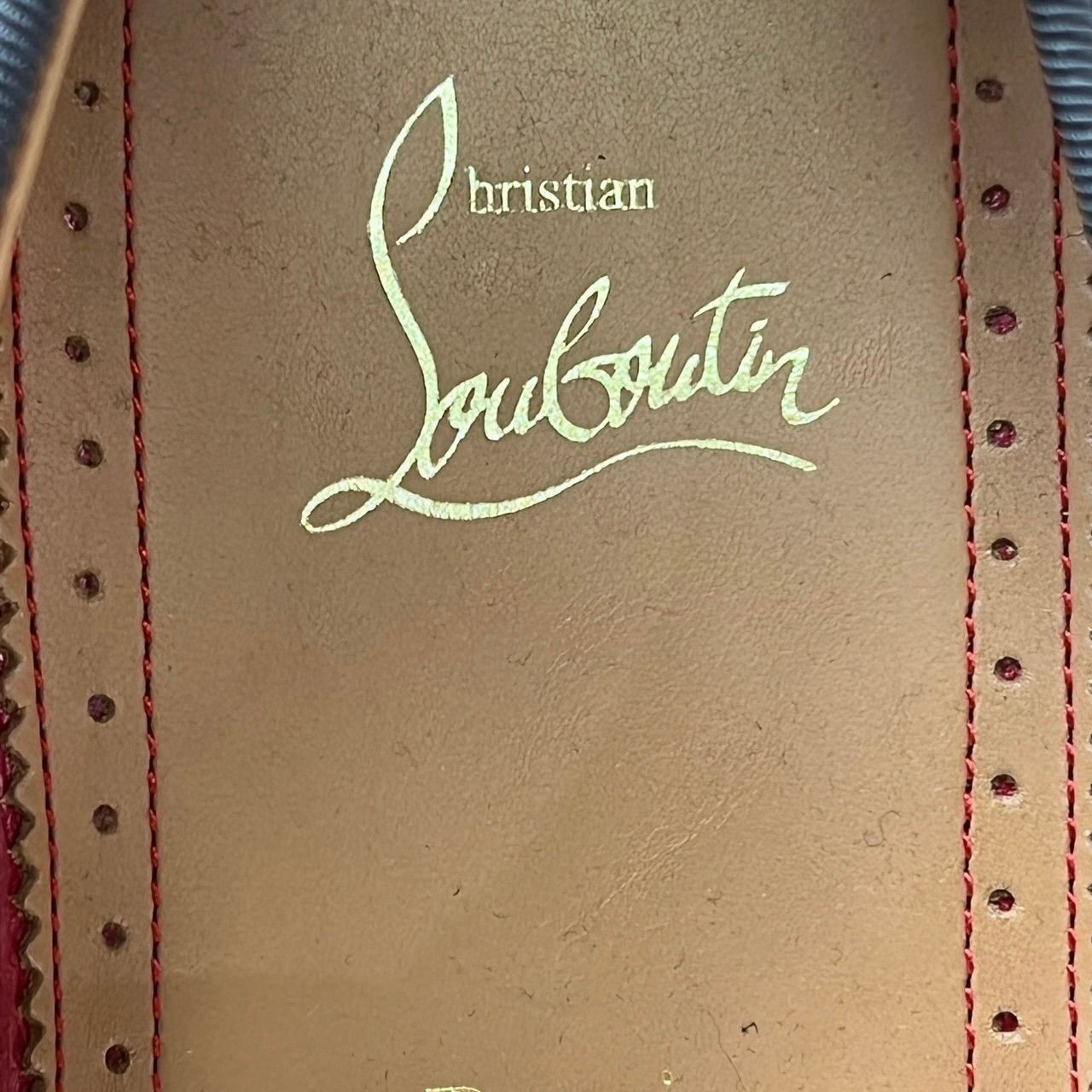 Christian Louboutin Christian Louboutin Mens Greggo Flat Calf Leather Shoes Size Size US 8 / EU 41 - 6 Thumbnail