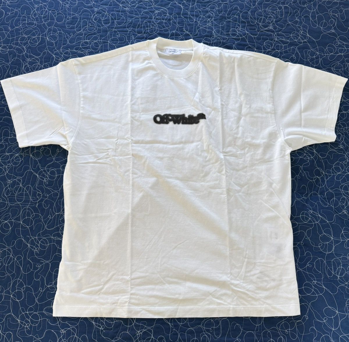 Off-White Off-White Black Blurr Book Tee- White- Oversize Medium Size US L / EU 52-54 / 3 - 1 Thumbnail