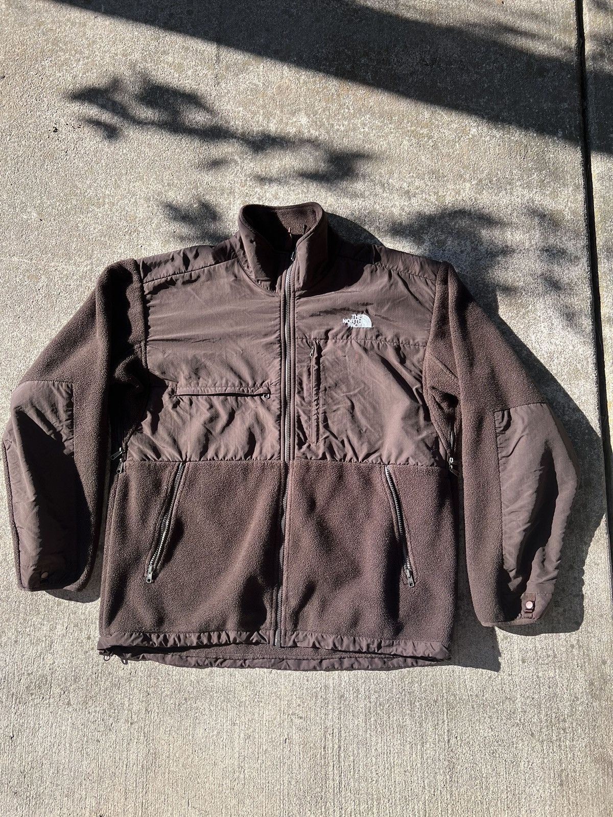 Vintage The North Face Denali Jacket Brown Faded XL