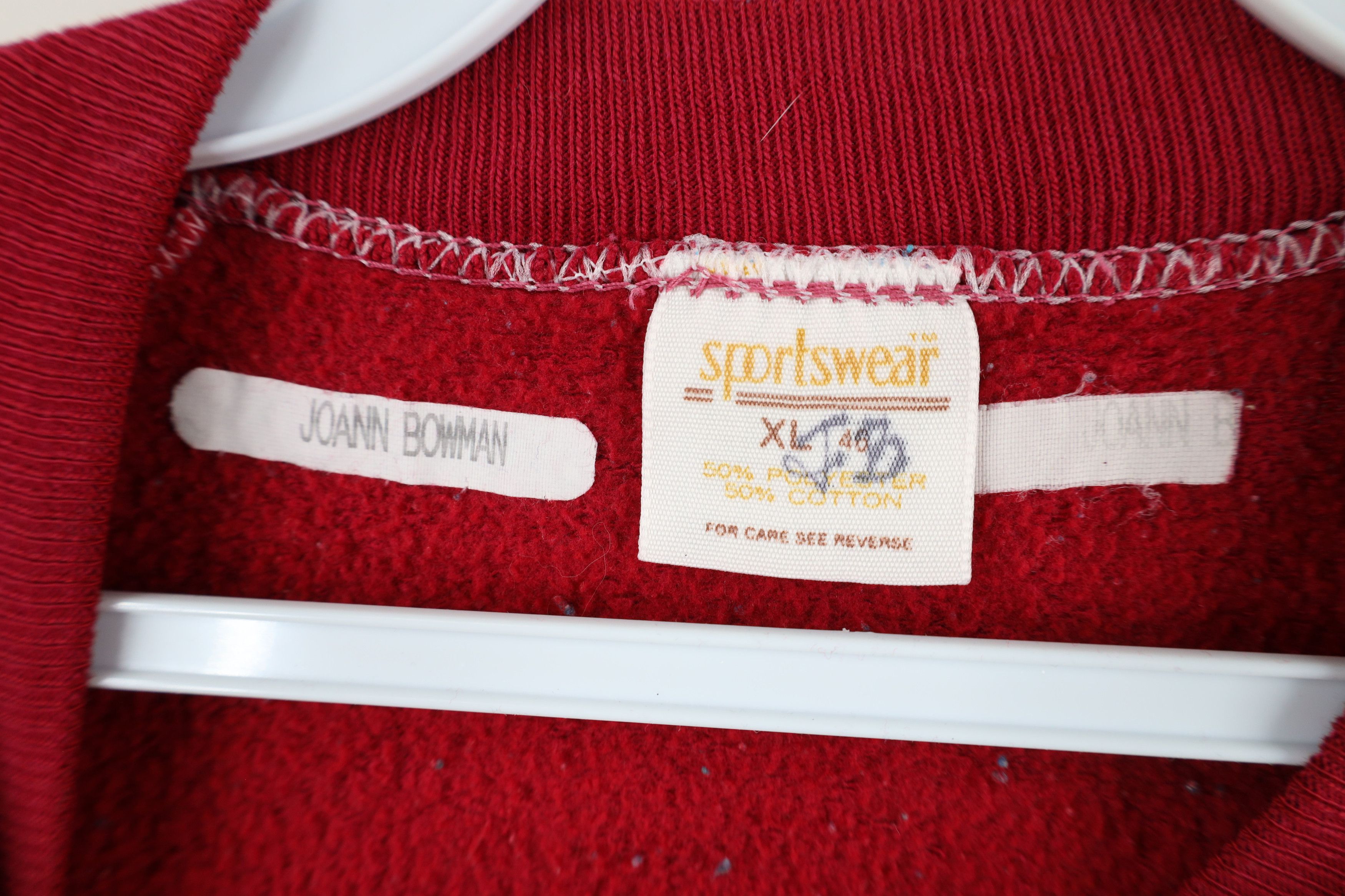 Vintage Vintage 70s Streetwear Raglan Crewneck Sweatshirt Red USA Size US XL / EU 56 / 4 - 5 Thumbnail