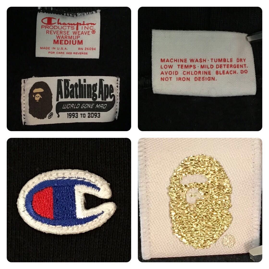 Bape × Champion CHAMPION × BAPE camo Reverse Weave pullover hoodie APE Size US M / EU 48-50 / 2 - 7 Thumbnail