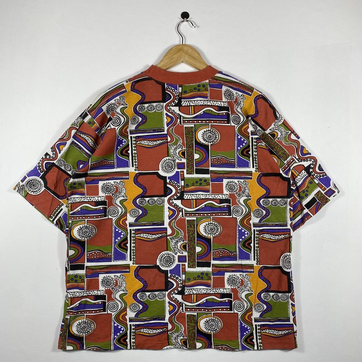 Vintage Vintage 90's Australian Art GOANNA GEAR Designed Tee Shirt Size US L / EU 52-54 / 3 - 4 Thumbnail