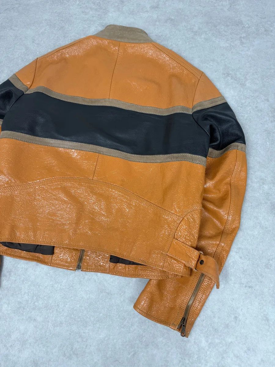 Dolce & Gabbana AW2001 Dolce & Gabbana Orange Prototype Leather Satin Jacket Size US M / EU 48-50 / 2 - 6 Thumbnail