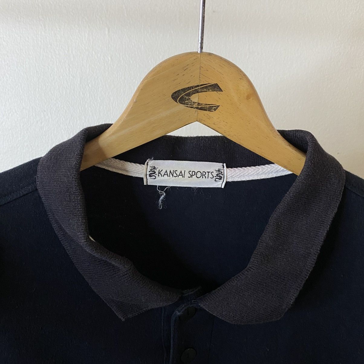 Kansai Yamamoto Kansai Sports Big Dragon Graphic Black Polo T Shirt Size US XL / EU 56 / 4 - 9 Thumbnail
