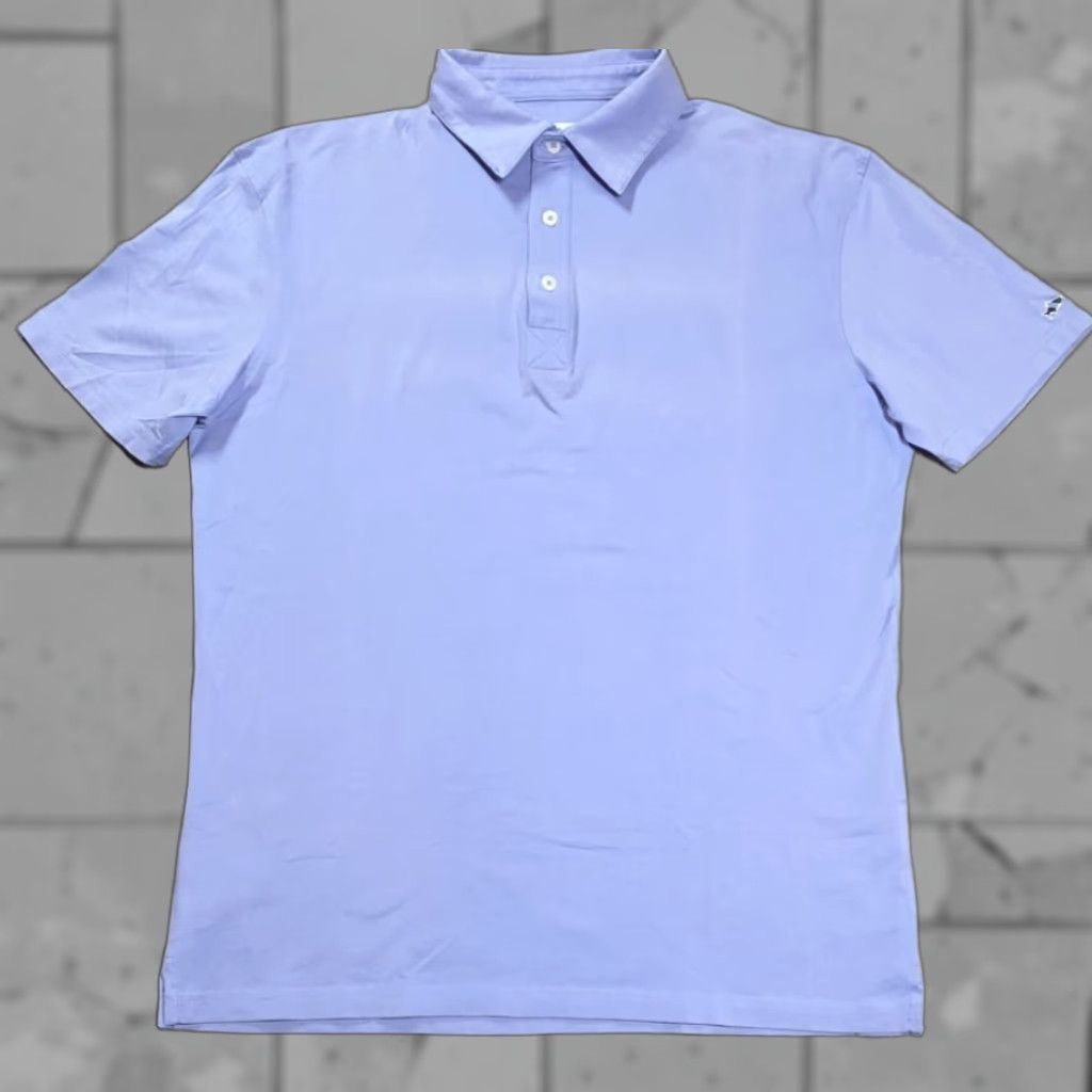 Vintage Fish Hippie Polo Shirt Blue Mens M Short Sleeve Stretch Cotton Blend Size US M / EU 48-50 / 2 - 1 Thumbnail