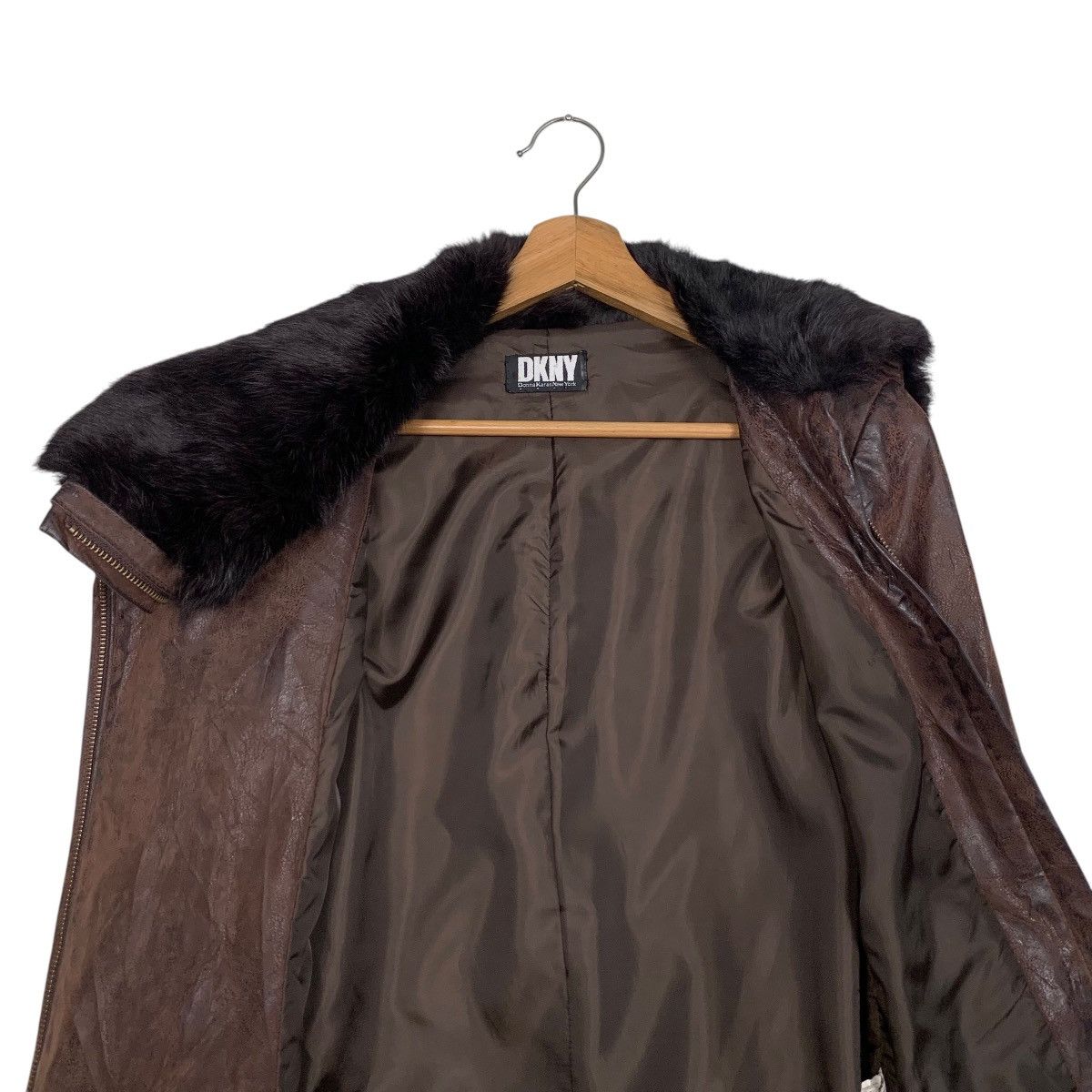 DKNY DKNY Rabbit Fur Shawl Asymmetrical Jacket #2765-C125 Size S / US 4 / IT 40 - 11 Thumbnail