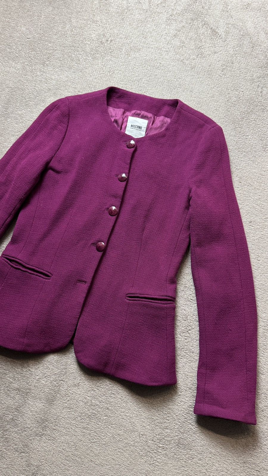 Moschino Moschino Wool Blazer Jacket ysl dior cdg chanel Size S / US 4 / IT 40 - 2 Thumbnail