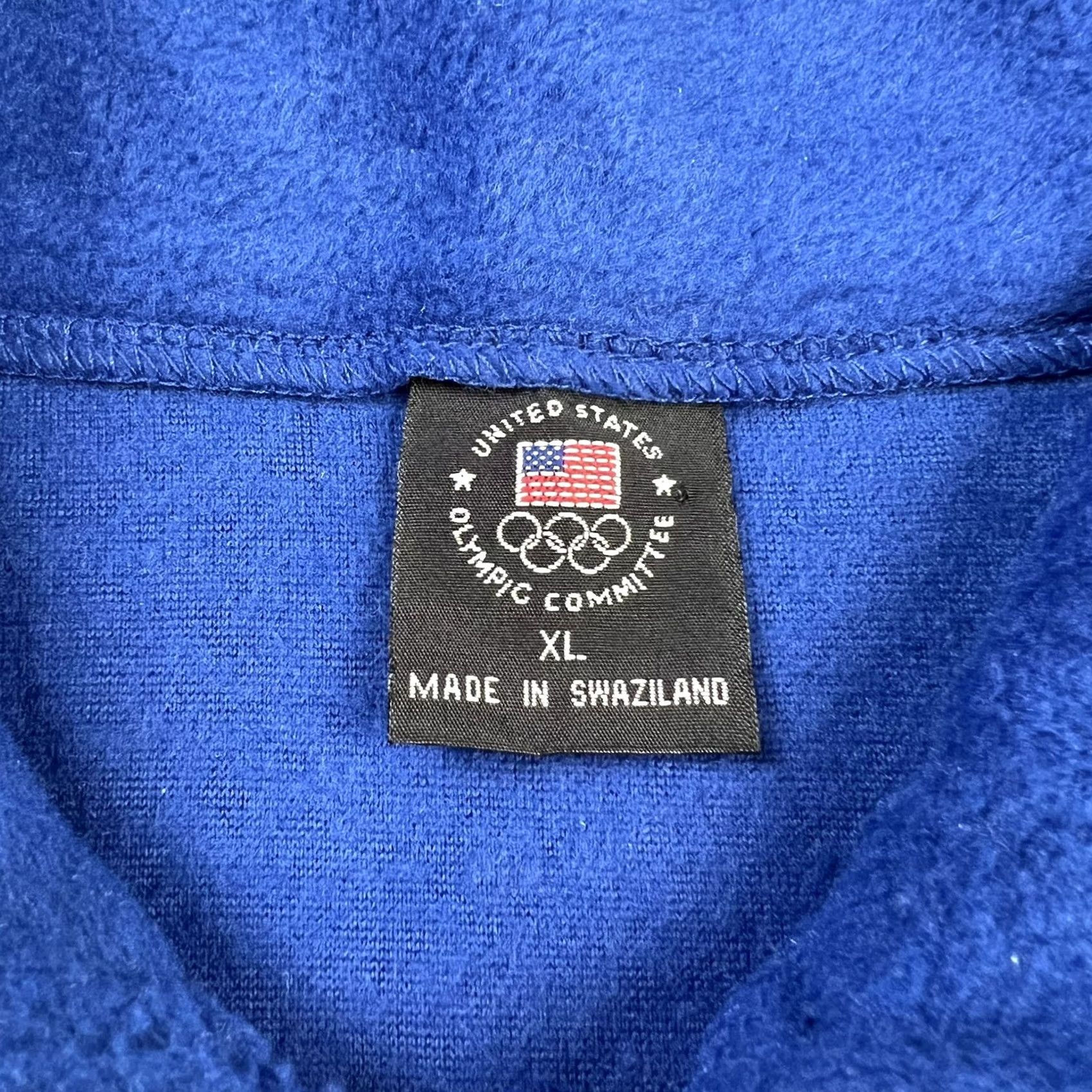 Vintage VINTAGE 90s Blue Fleece Full Zip XL Embroidered USA Olympics Logo Vest Size US XL / EU 56 / 4 - 2 Thumbnail