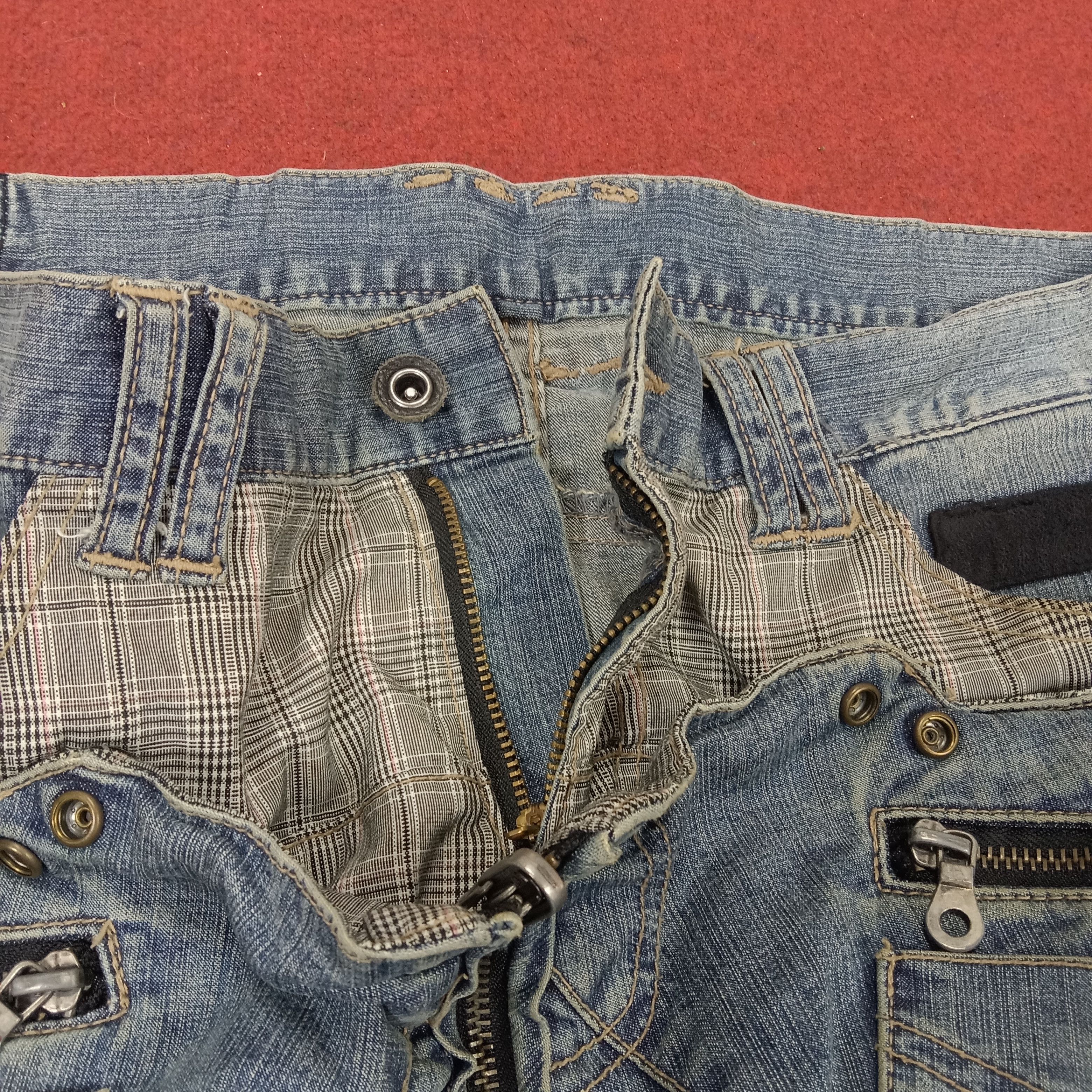 PPFM × Vintage PPFM Anarchy Denim Japanese Rare Fashion Design Jeans Size US 34 / EU 50 - 15 Thumbnail