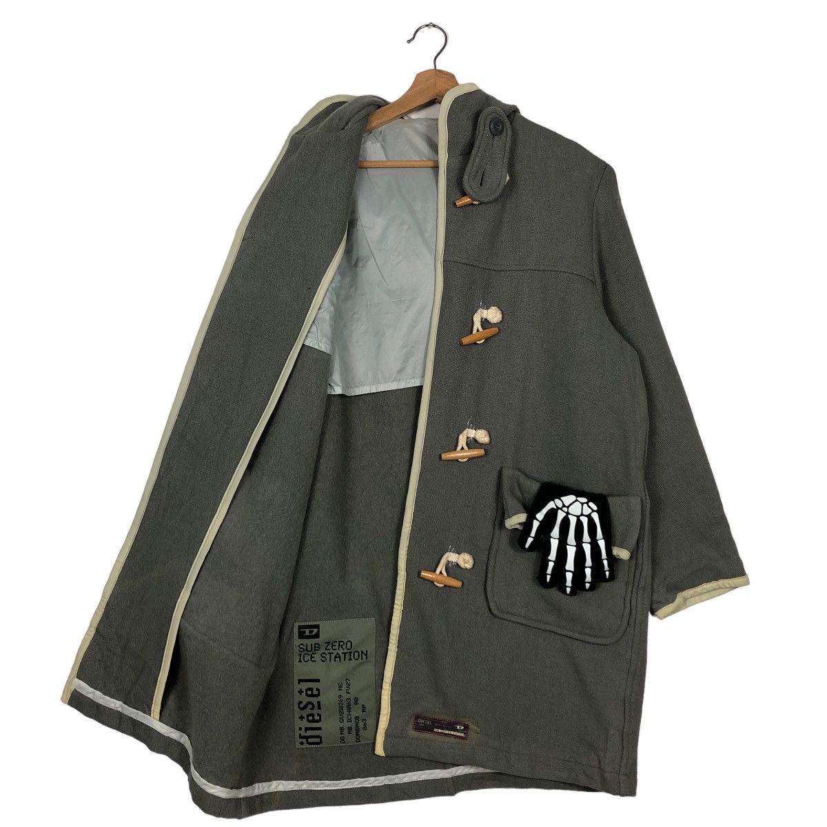 Japanese Brand 🔥90’s Vintage Diesel Wool Duffle Work Long Jacket Size US M / EU 48-50 / 2 - 10 Thumbnail