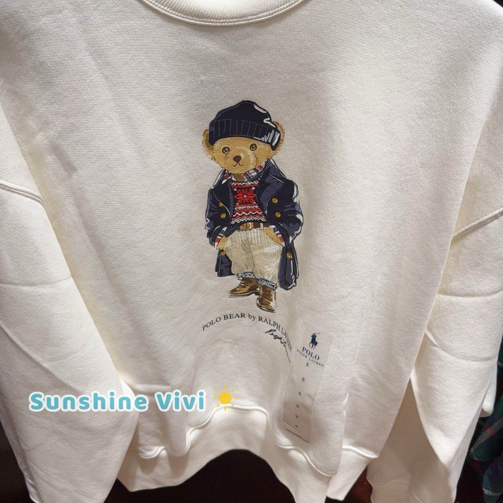 Polo Ralph Lauren NWT Ralph Lauren Women Polo Bear Fleece Sweatshirt SMALL Size US S / EU 44-46 / 1 - 4 Thumbnail
