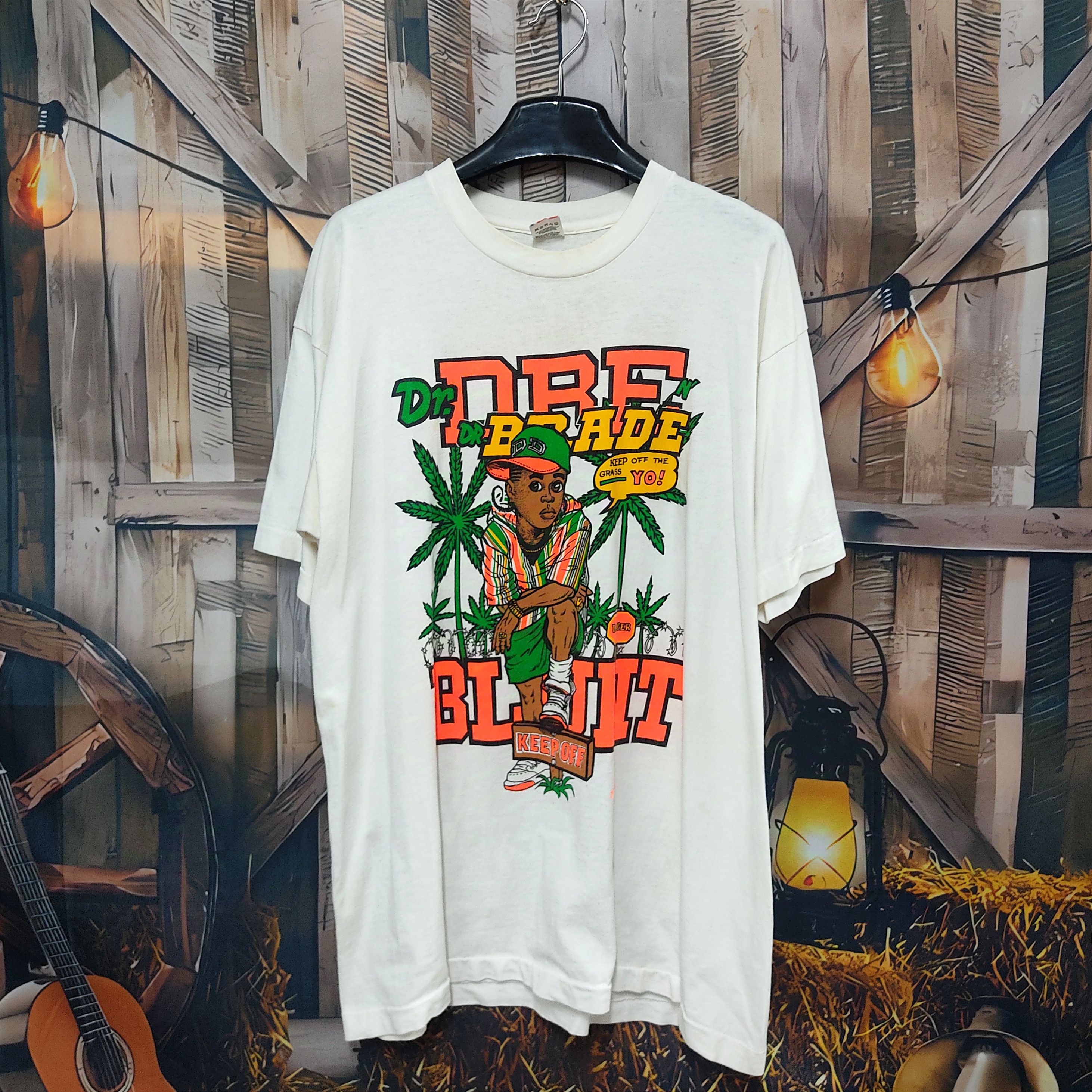 Rap Tees Vintage DR. DRE BLUNT BRADE ©J.J House 93 T-shirt Size US XL / EU 56 / 4 - 11 Thumbnail