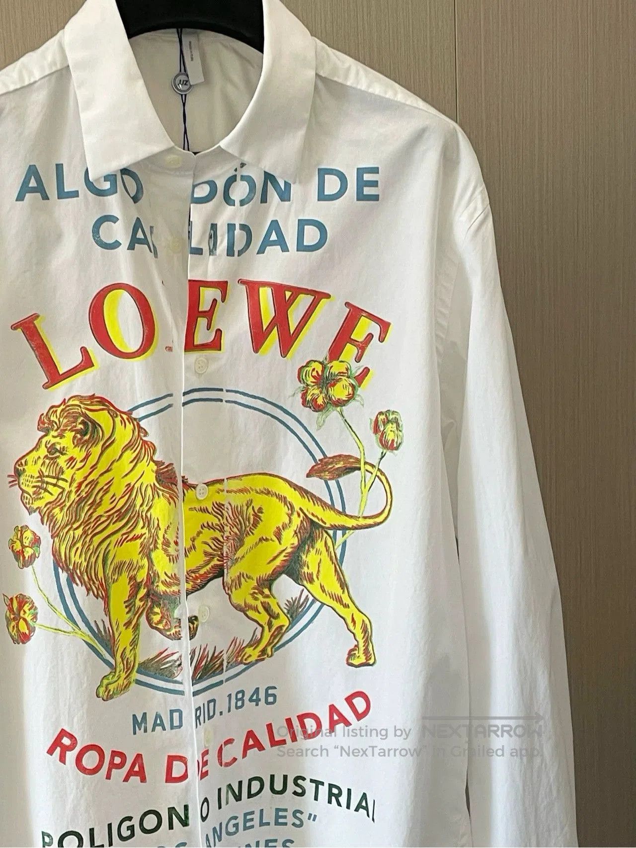 Loewe Loewe Men's Lion Print Shirt. Size US M / EU 48-50 / 2 - 2 Thumbnail