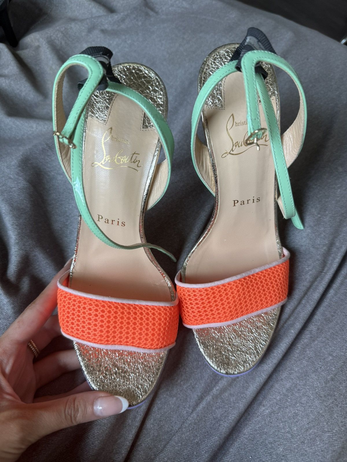 Christian Louboutin Platform Christian Louboutin Sandals Size US 8 / IT 38 - 2 Thumbnail