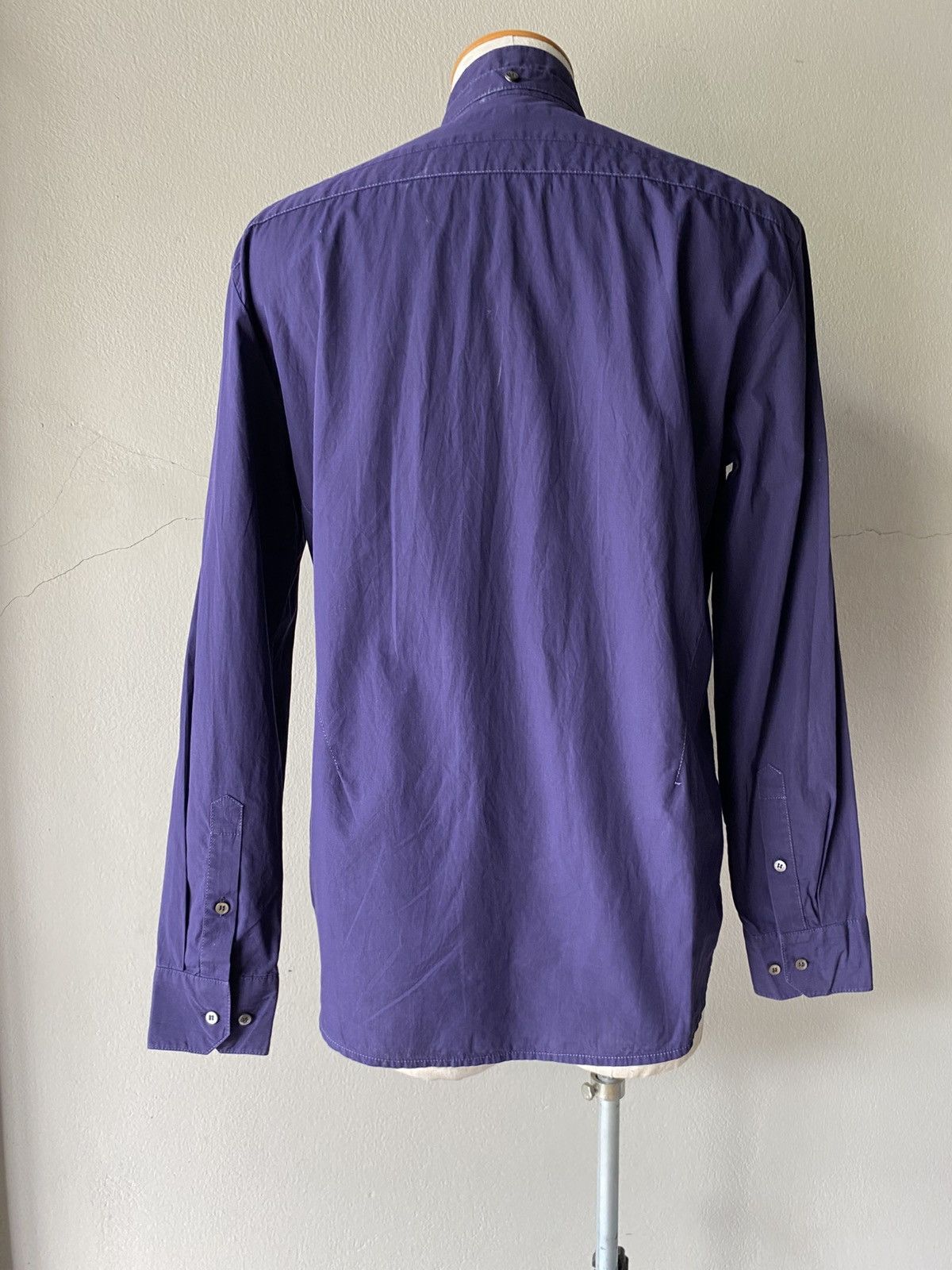 Solid Homme × Wooyoungmi SOLID HOMME Blue Long-Sleeve Shirt Size US M / EU 48-50 / 2 - 8 Thumbnail