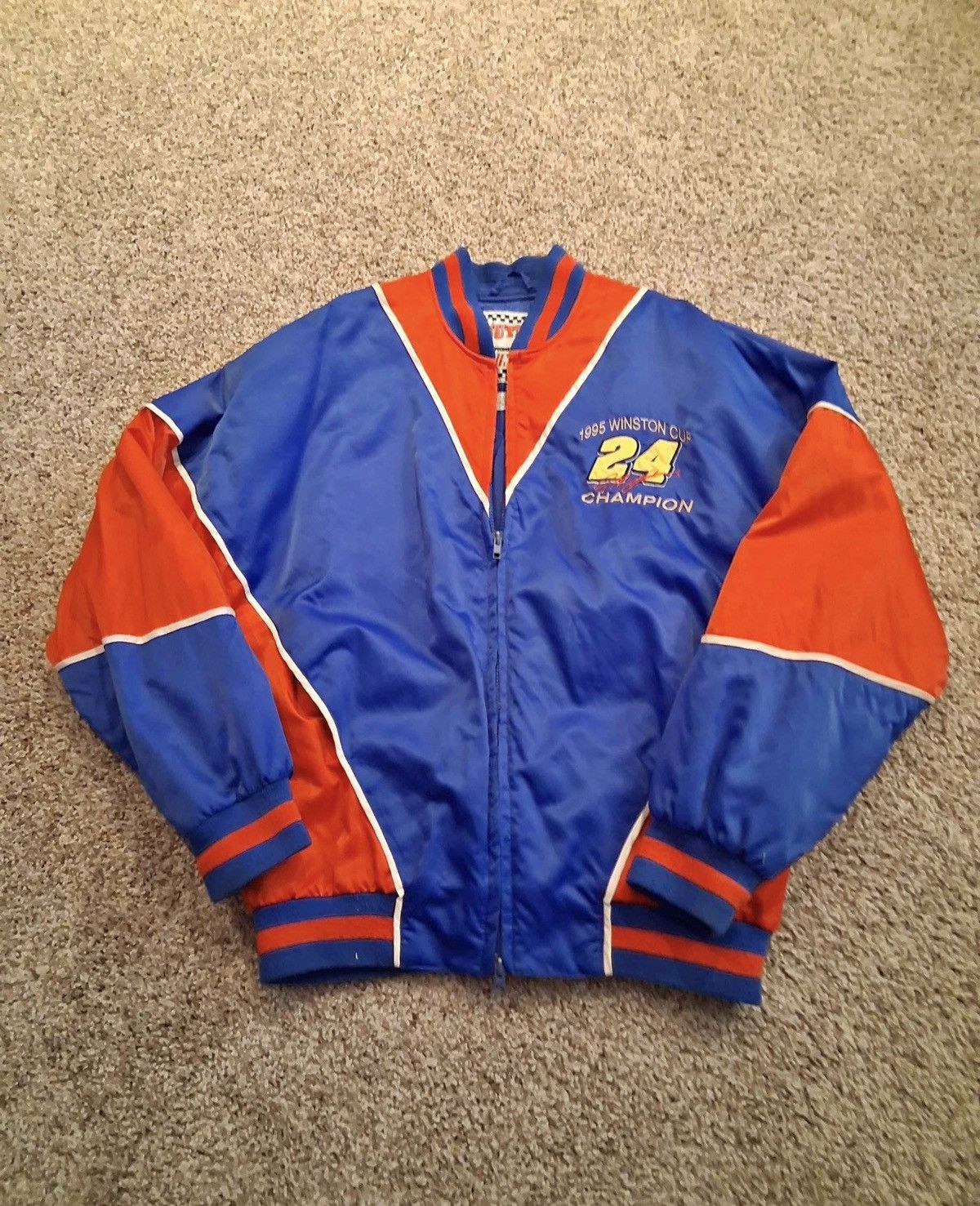 NASCAR Vintage 1995 Jeff Gordon NASCAR Champion Bomber Jacket Size US M / EU 48-50 / 2 - 1 Thumbnail