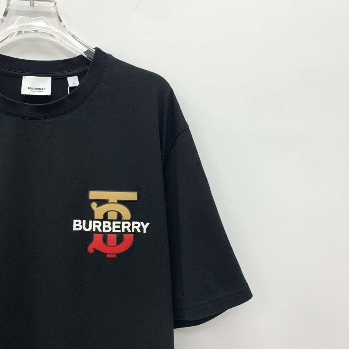 Burberry Burberry TB Logo Cotton Crew Neck T-Shirt Size US L / EU 52-54 / 3 - 3 Thumbnail