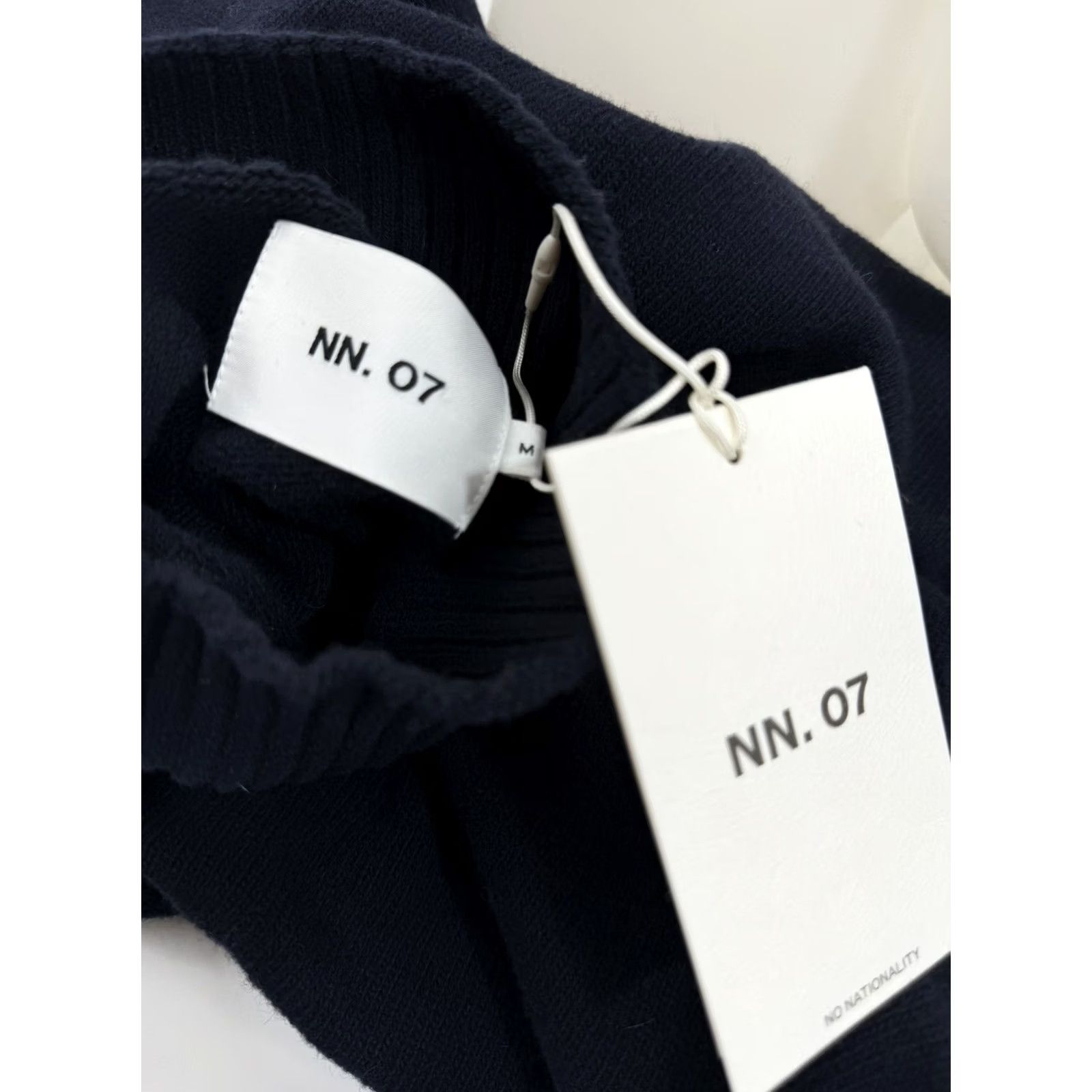 Vintage NO NATIONALITY NN. 07 - NEW w TAGS - WOOL BLEND Turtleneck Mens M Sweater Blue Wool Pullover M Mens 90s J13 Size US M / EU 48-50 / 2 - 4 Thumbnail