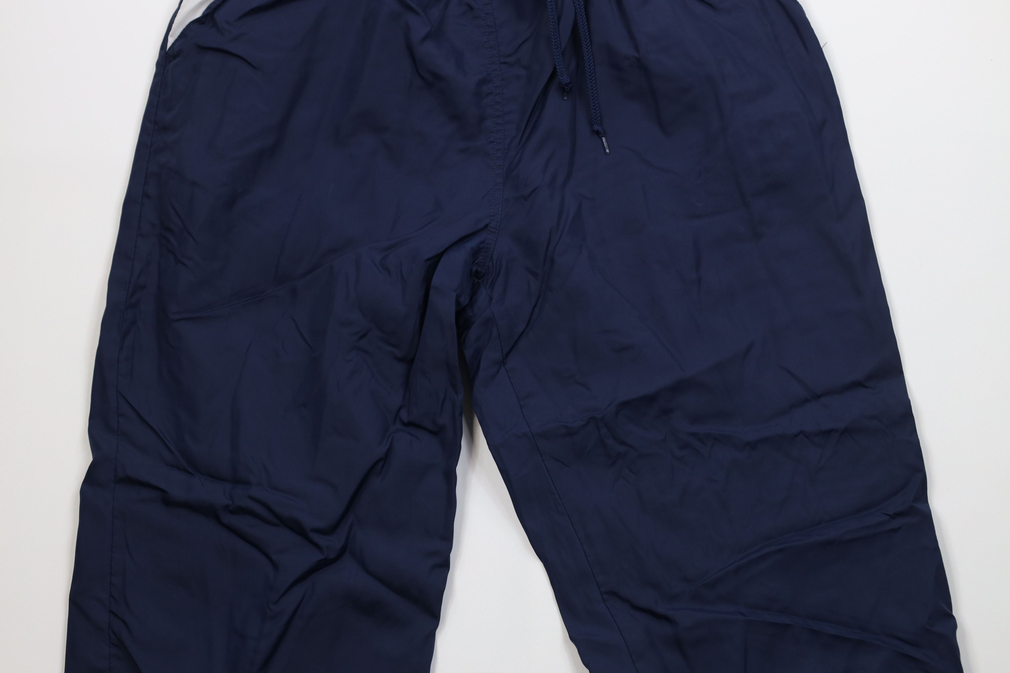 Reebok Vintage 90s Reebok Spell Out Lined Windbreaker Pants Blue Size US 36 / EU 52 - 3 Thumbnail