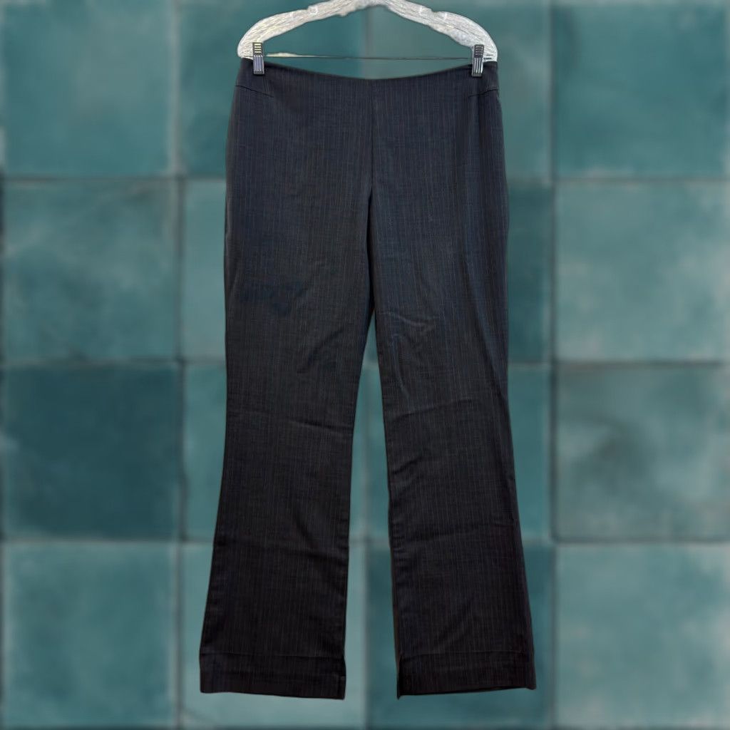 Gap VINTAGE Gap Trousers Dress Pants 12 14 30 32 Grey Pinstripe Corpcore Office Womens Size 34" / US 12 / IT 48 - 1 Thumbnail