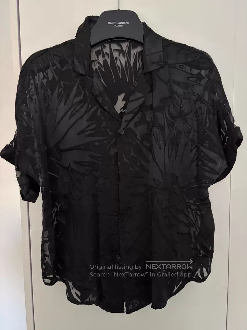 Saint Laurent Paris Saint Laurent Paris Black Short Sleeve Shirt i Size XXS / US 00 / IT 34 - 1 Thumbnail