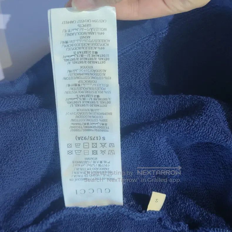 Gucci Gucci Blue Sweatshirt Size S / US 4 / IT 40 - 5 Thumbnail
