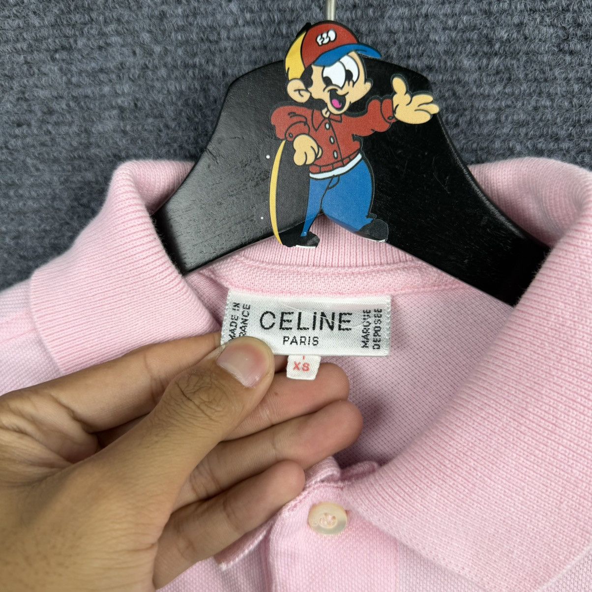 Celine Celine polo shirt featuring the brand's classic "Sulky" Size XS / US 0-2 / IT 36-38 - 4 Thumbnail