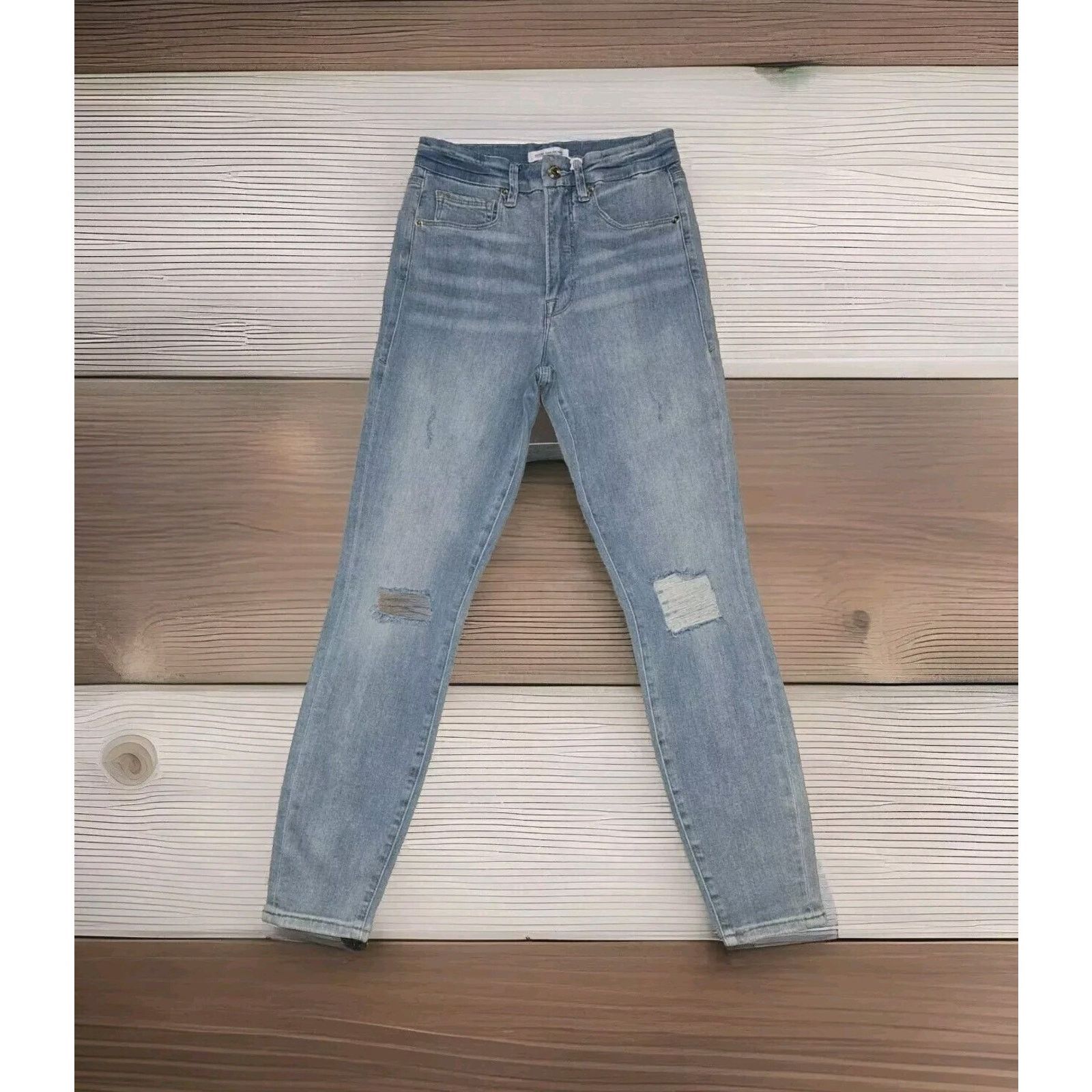 Good American Good American Womens Good Waist Skinny Cropped Jeans 4/27 Size 27" / US 4 / IT 40 - 3 Thumbnail