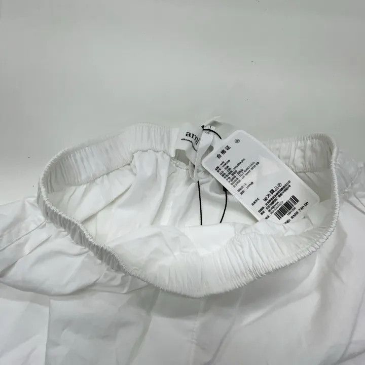 AMI AMIPARIS Logo Print White Casual Shorts -2508 Size US 30 / EU 46 - 7 Thumbnail