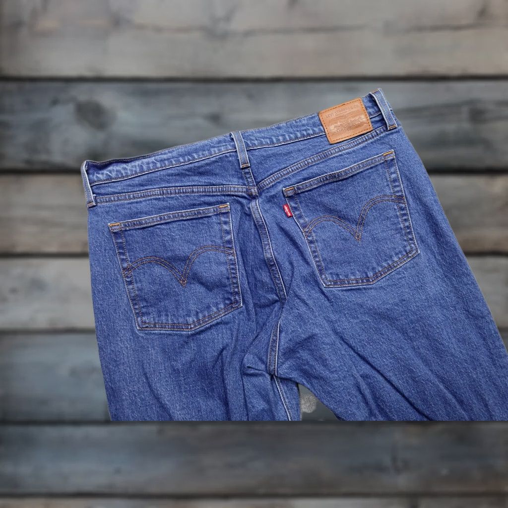 Levi's Levi's Wedgie Straight Jeans Womens 32x26 Blue High Rise Button Fly Denim Size 24" / US 00 / IT 34 - 1 Thumbnail