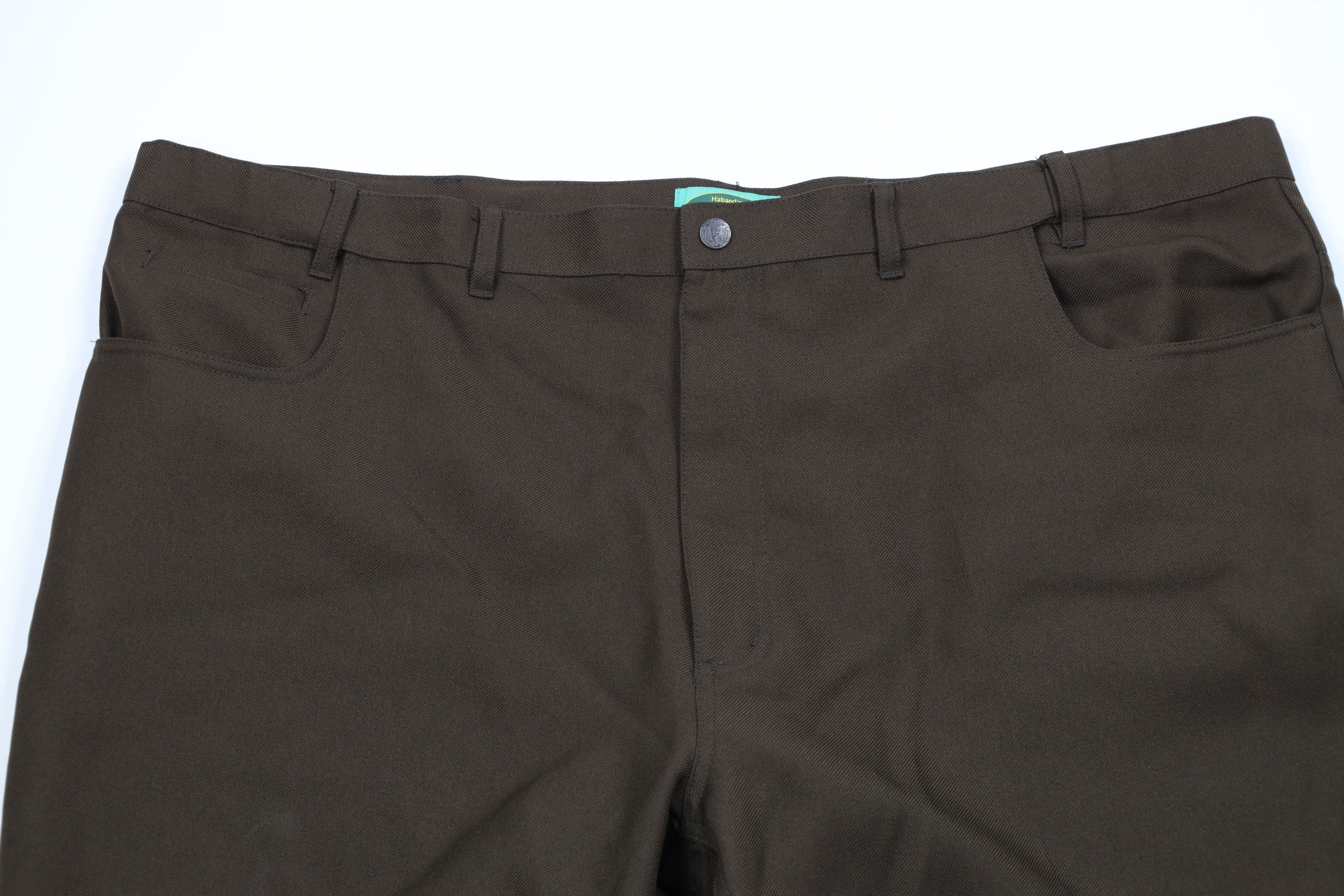 Vintage Vintage 90s Streetwear Wide Leg Chino Pants Brown Polyester Size US 44 / EU 60 - 2 Thumbnail