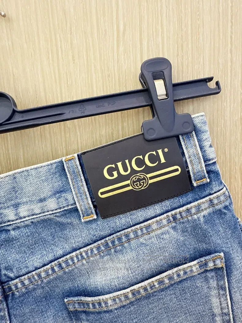Gucci Gucci Wool-edged blue denim shorts Size 25" / US 0 / IT 36 - 2 Thumbnail