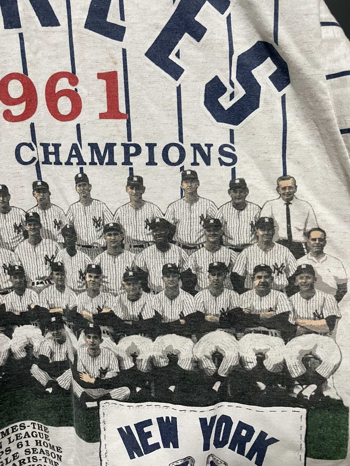 MLB × New York Yankees 1991 New York Yankees 3/4 Longsleeve 1961 World Champions Size US L / EU 52-54 / 3 - 18 Thumbnail