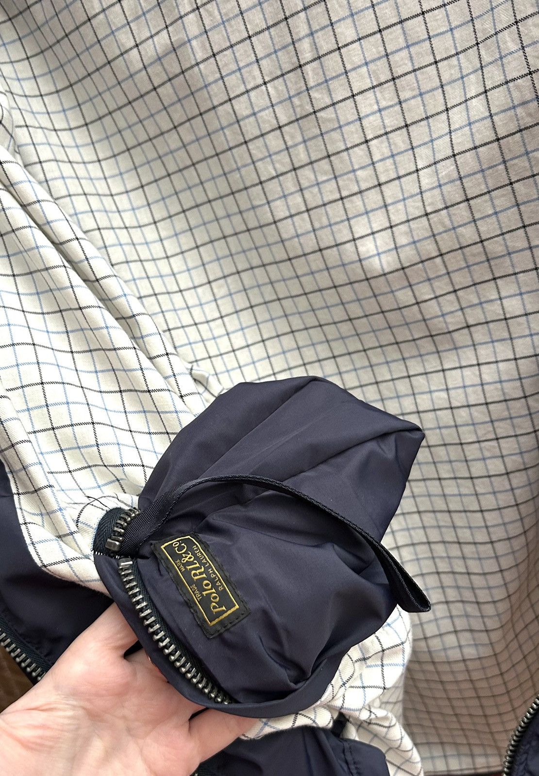 Polo Ralph Lauren Polo Ralph Lauren Nylon Swing Top Jacket Check Lined Size US XL / EU 56 / 4 - 9 Thumbnail