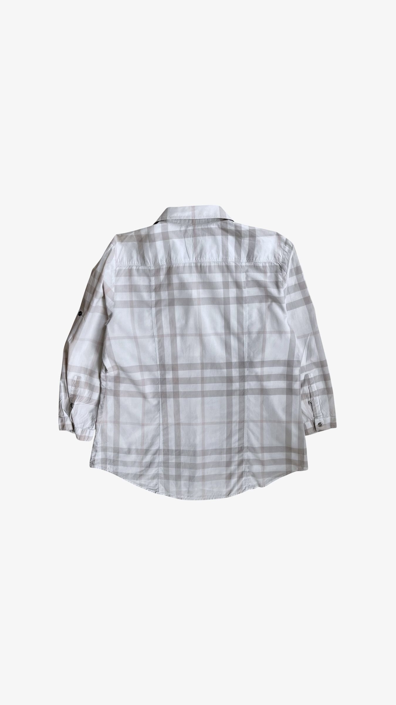 Burberry Vintage Y2K Women's Burberry White & Pink Nova Check Shirt Size M / US 6-8 / IT 42-44 - 4 Thumbnail