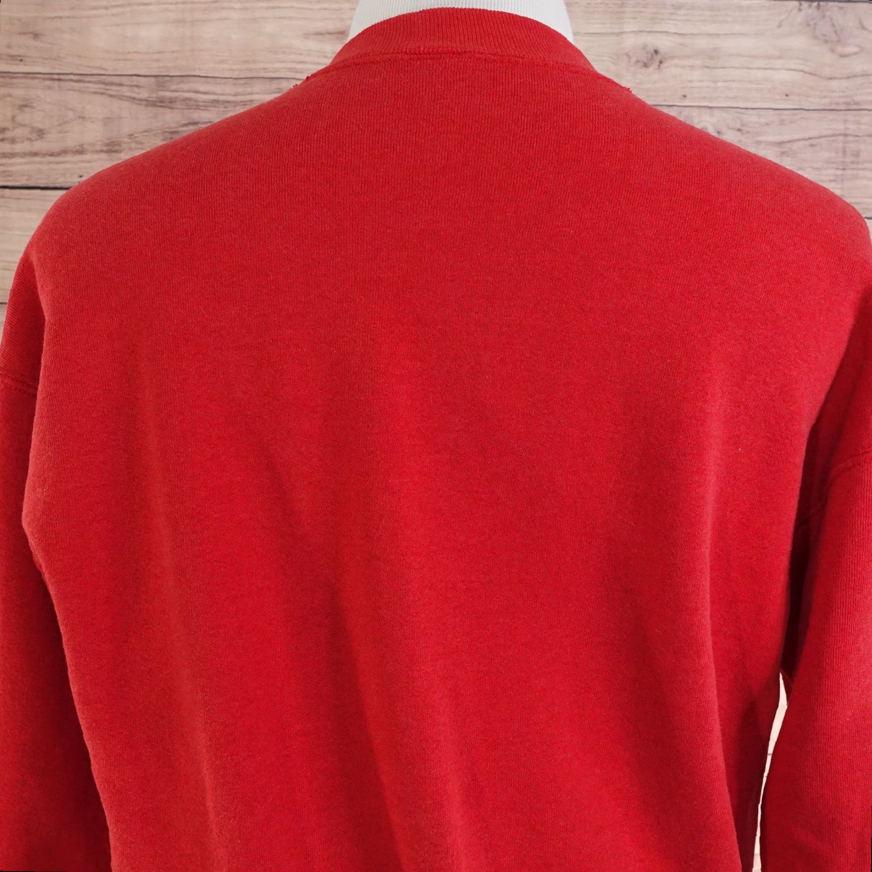 Fruit Of The Loom VINTAGE FRUIT OF THE LOOM LITTLE DEVILS BELLEVILLE IL MASCOT PULLOVER SWEATSHIRT L RED USA MADE Mens Size US L / EU 52-54 / 3 - 4 Thumbnail