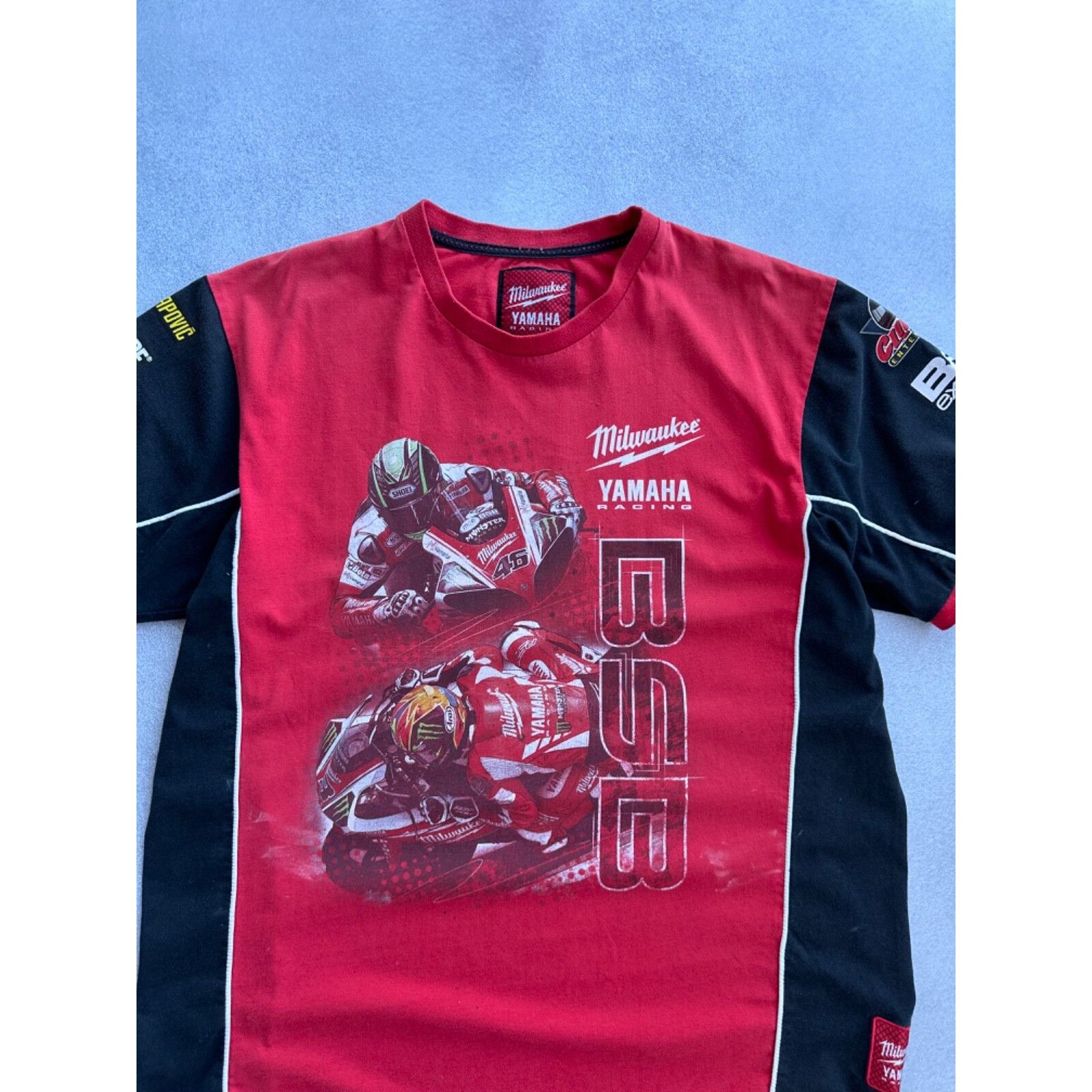 Yamaha VTG Yamaha Racing Milwaukee Monster Distressed T-shirt Size US XL / EU 56 / 4 - 4 Thumbnail