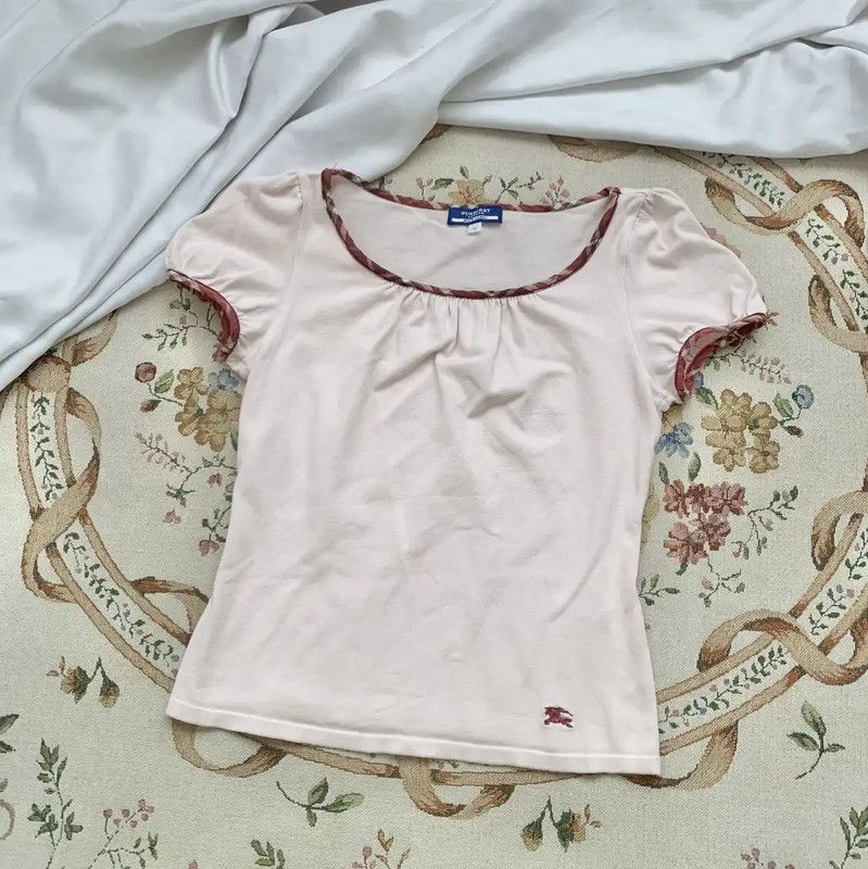 Burberry Burberry Pink Cotton T-Shirt for Women Size M / US 6-8 / IT 42-44 - 1 Thumbnail