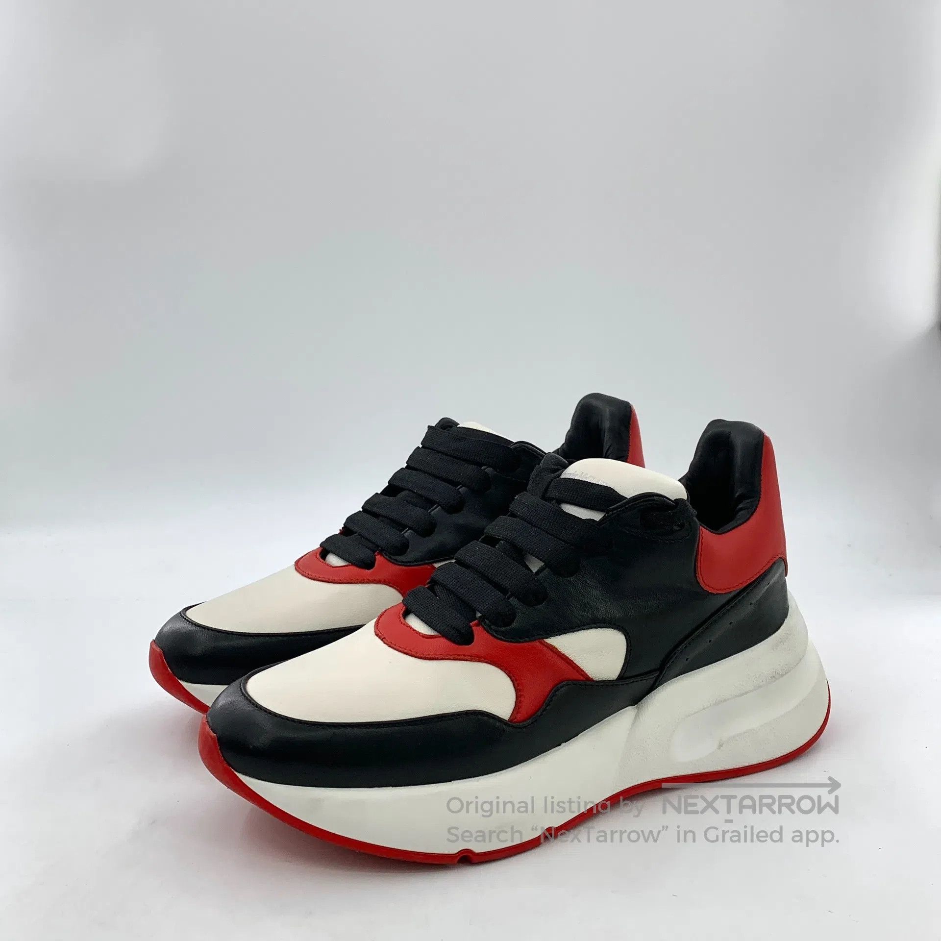 Alexander McQueen ALEXANDER MCQUEEN Contrast Color Laced Casual Flat Sneaker Size US 7.5 / EU 40-41 - 1 Thumbnail