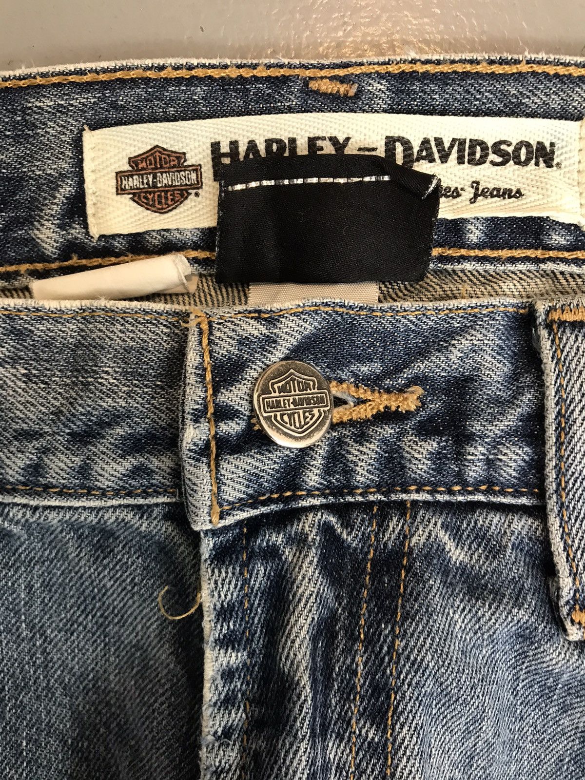 Harley Davidson × Vintage Vintage Harley Davidson straight fit denim Size US 34 / EU 50 - 3 Thumbnail
