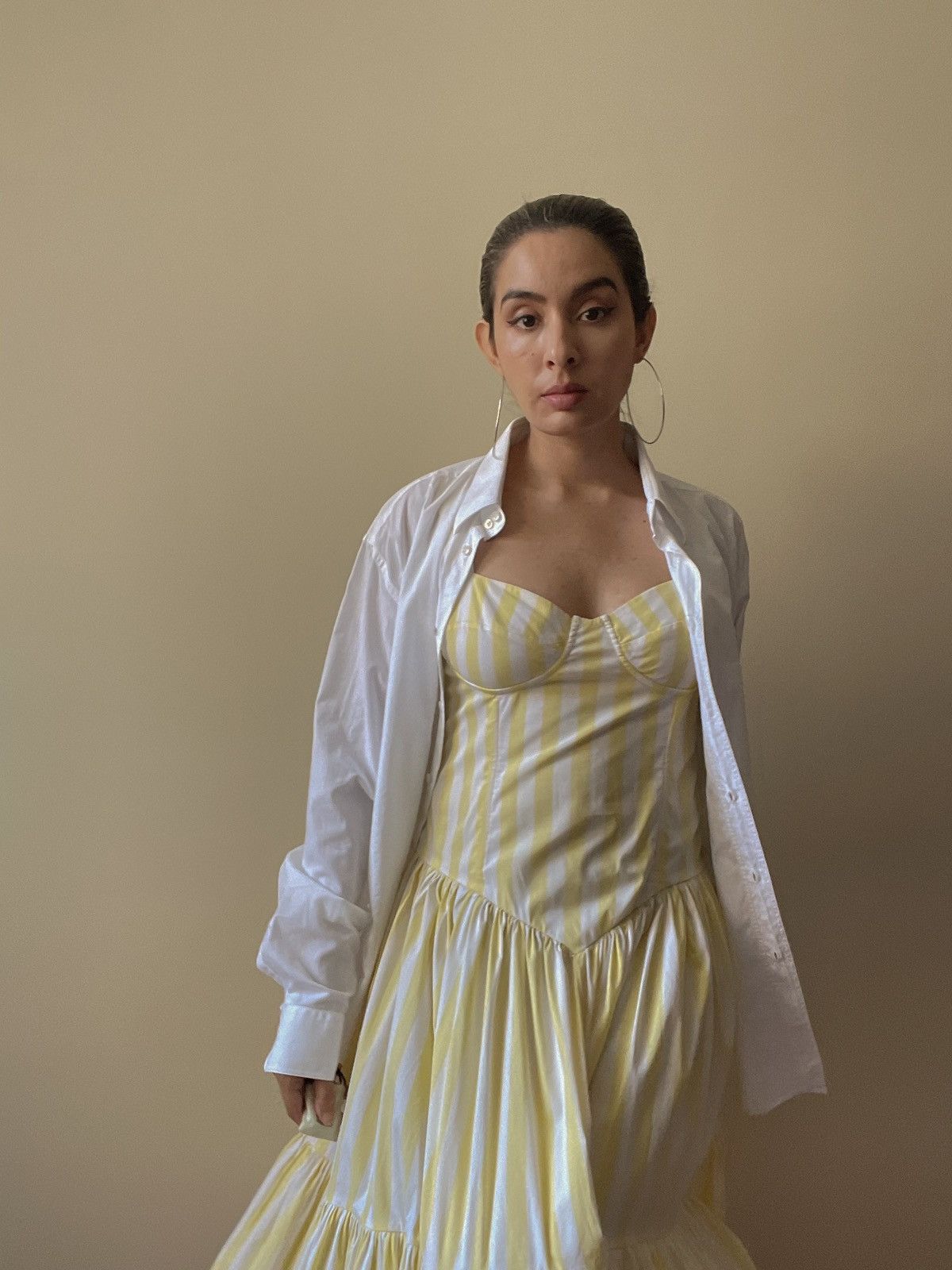 Vintage Vintage Cotton Stripe Dress Size M / US 6-8 / IT 42-44 - 7 Thumbnail