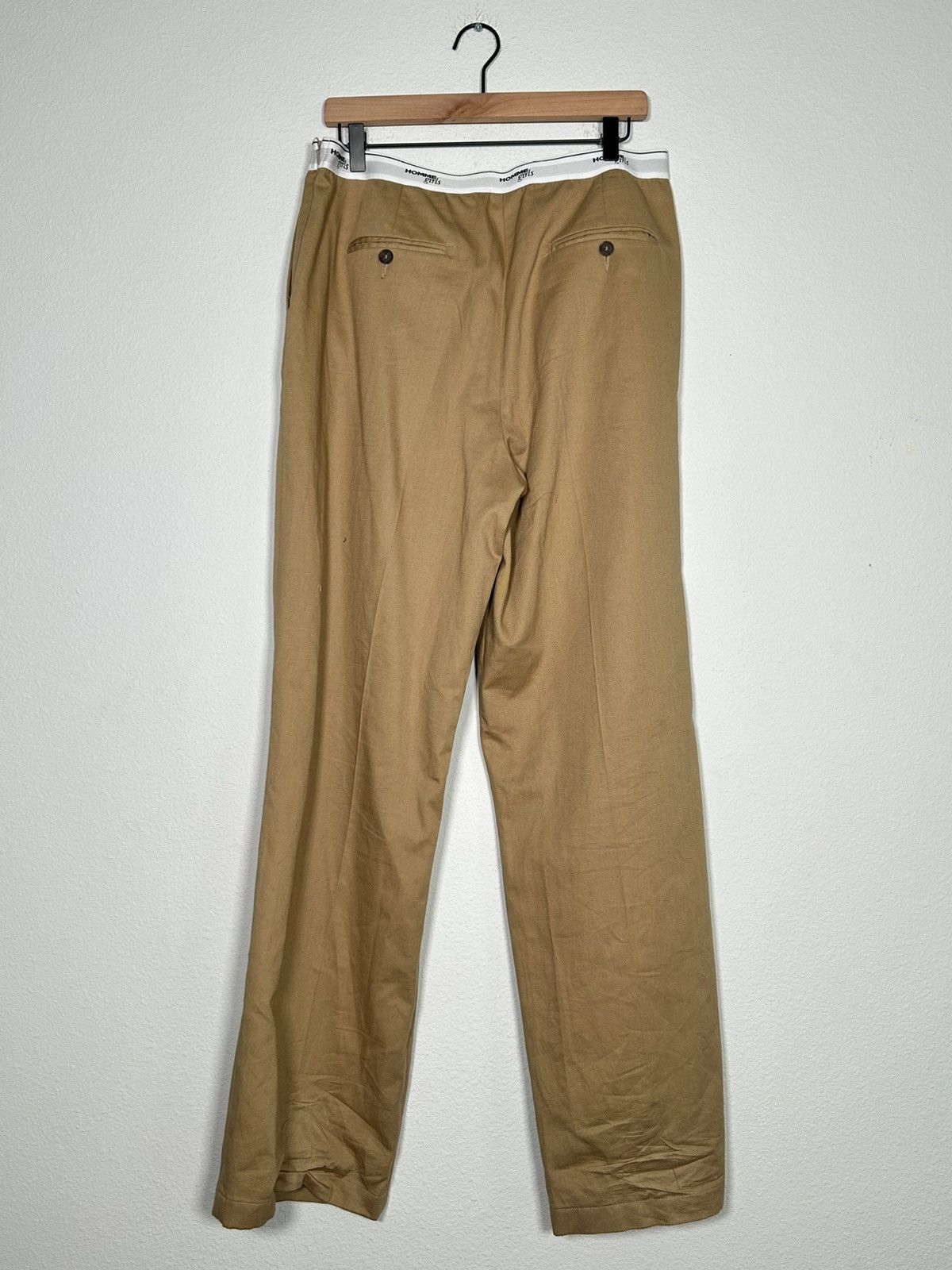 Designer ‘Homme Girls’ Elastic Waist Band Wide Leg Trousers Size US 32 / EU 48 - 3 Thumbnail