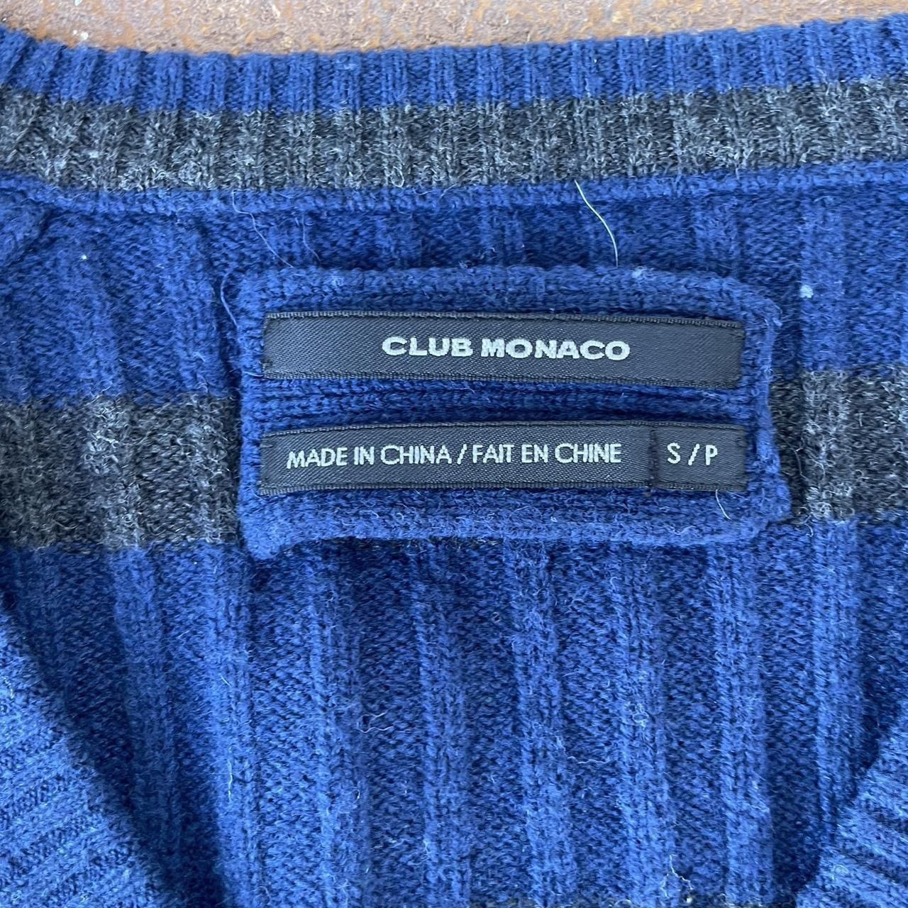 Club Monaco × Polo Ralph Lauren × Tommy Hilfiger club monaco navy blue men's wool sweater size small Size US S / EU 44-46 / 1 - 5 Thumbnail