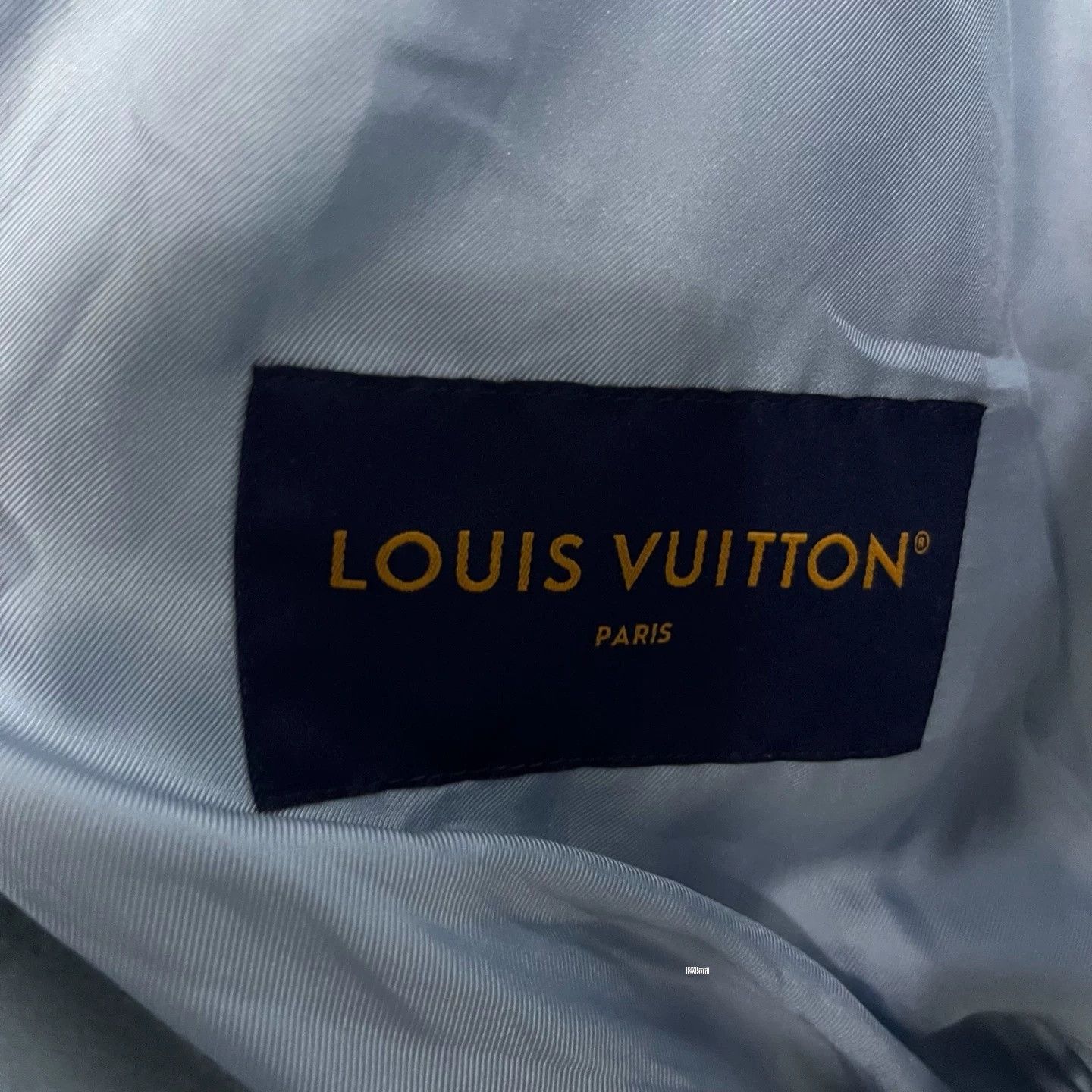 Louis Vuitton Louis Vuitton Blue Logo Stripe Baseball Jacket Size US L / EU 52-54 / 3 - 3 Thumbnail