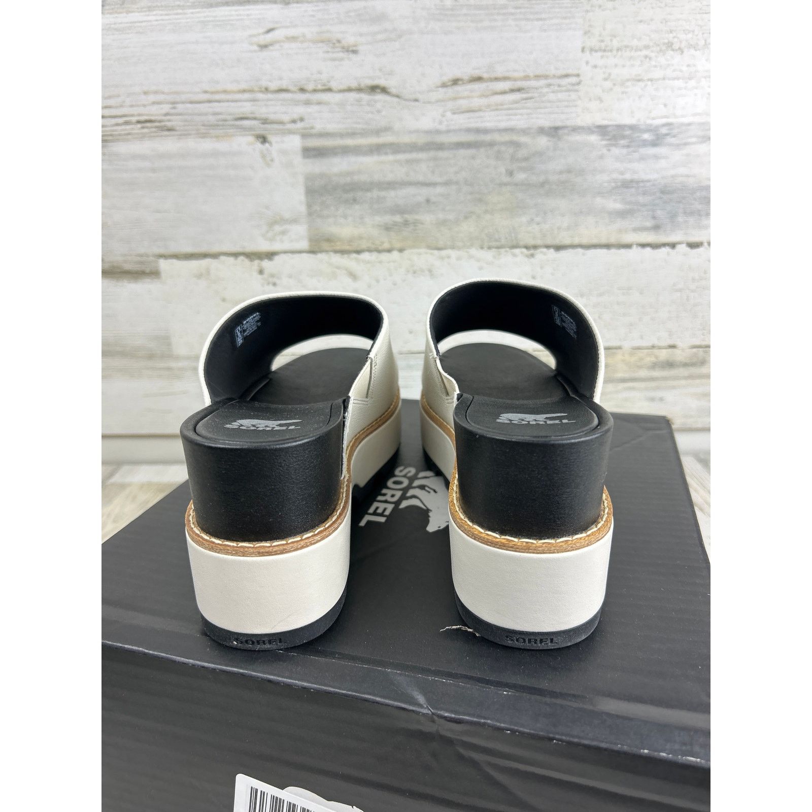 SOREL Sorel Joanie iv leather slide wedge cream womens 11 sandal Size US 11 / IT 41 - 5 Thumbnail