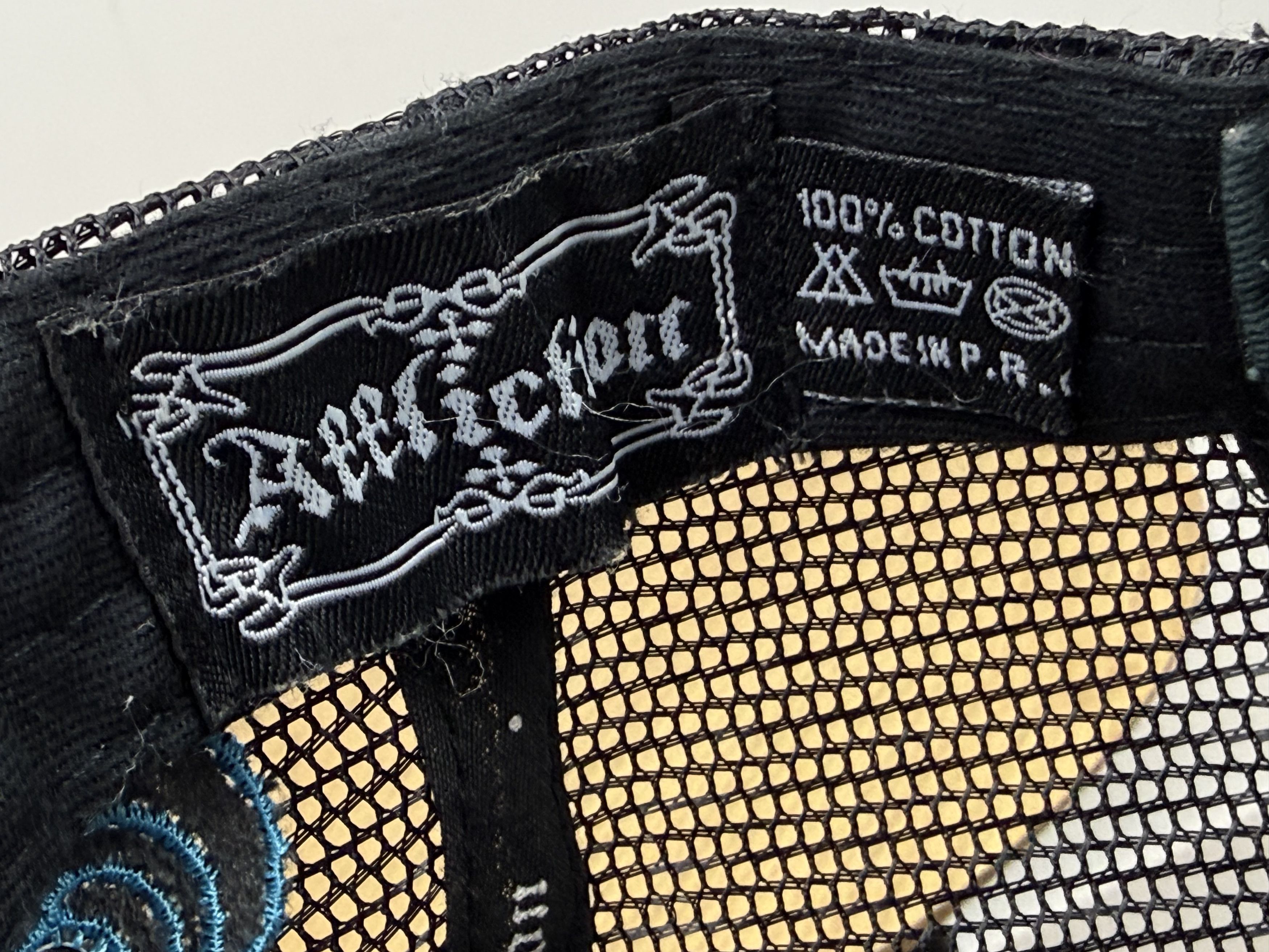 Affliction Affliction Skull Snapback Trucker Black Blue Mesh Hat Cap Size ONE SIZE - 9 Thumbnail