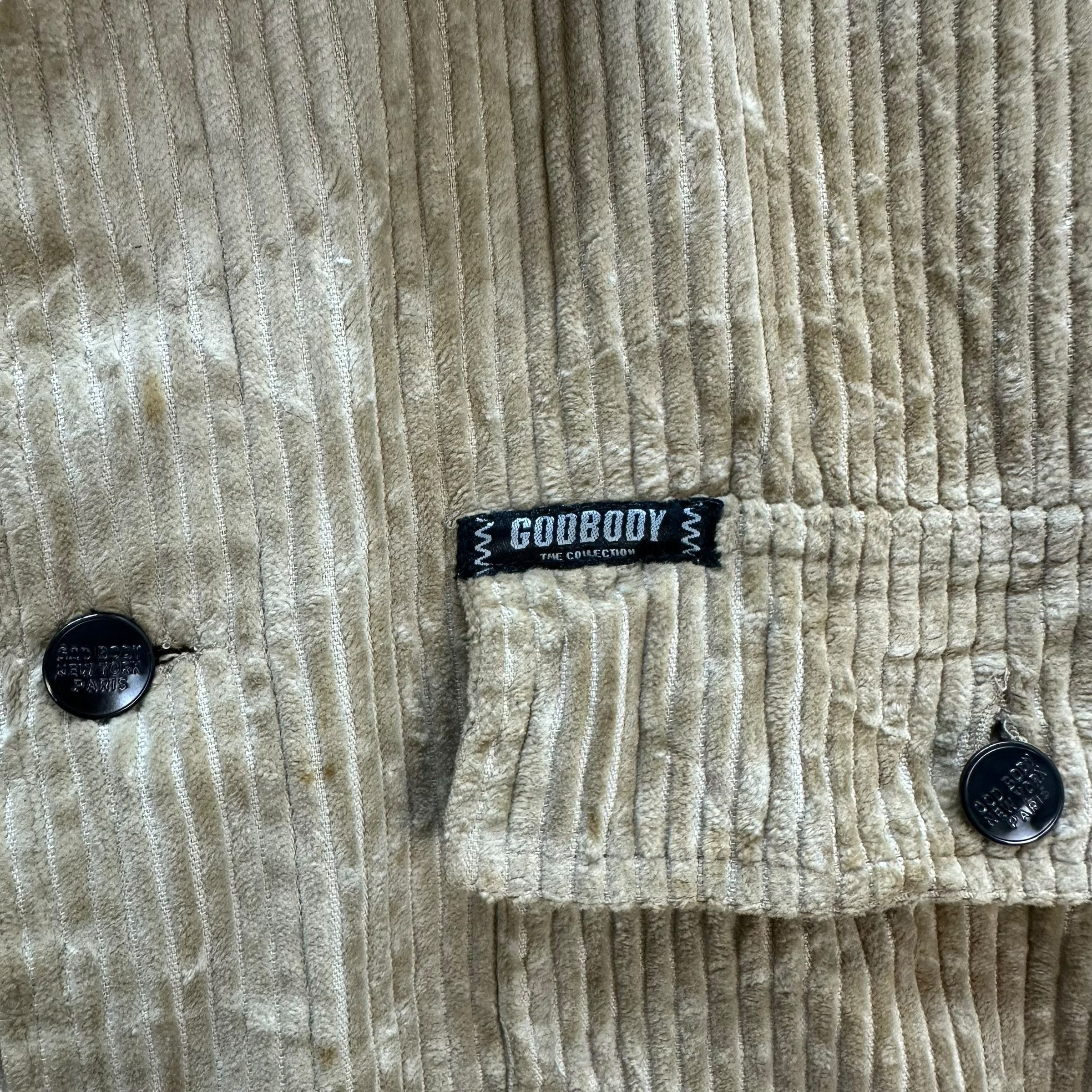 Vintage GODBODY 2 Pocket Work Corduroy Button Jacket #A15-0377 Size US XL / EU 56 / 4 - 3 Thumbnail