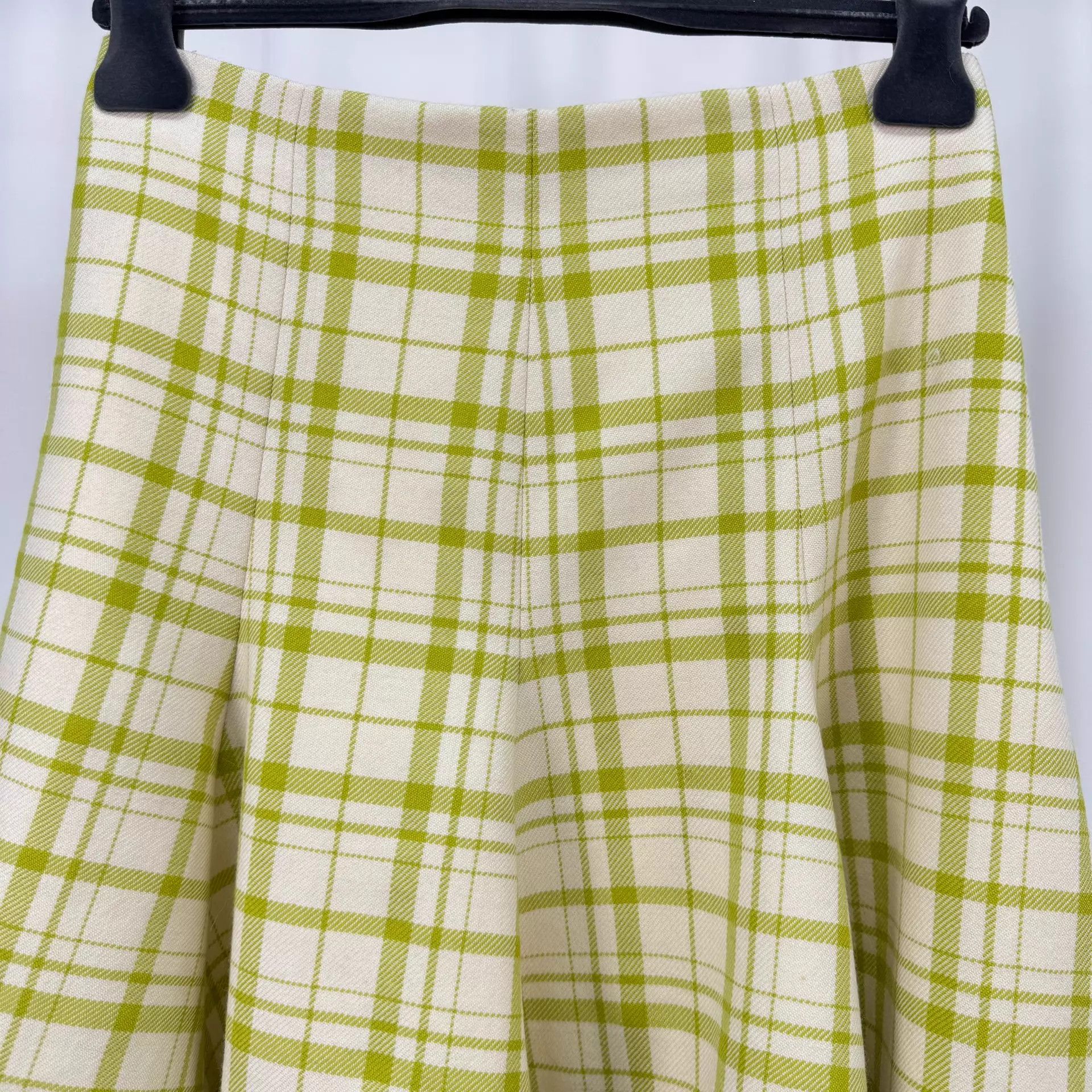 Dior Dior Women's Wool Check Skirt F38 New Size 27" / US 4 / IT 40 - 3 Thumbnail