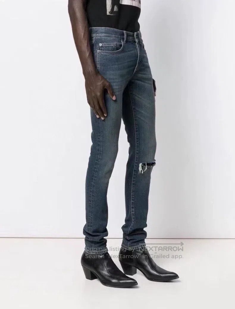 Saint Laurent Paris Saint Laurent Paris Dark Blue Rust Mud-dyed Claw Pattern C Size US 32 / EU 48 - 8 Thumbnail